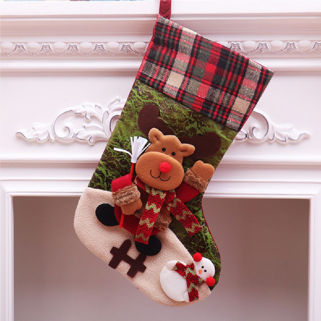 Christmas Sock Pendant Hanging Ornament Bag