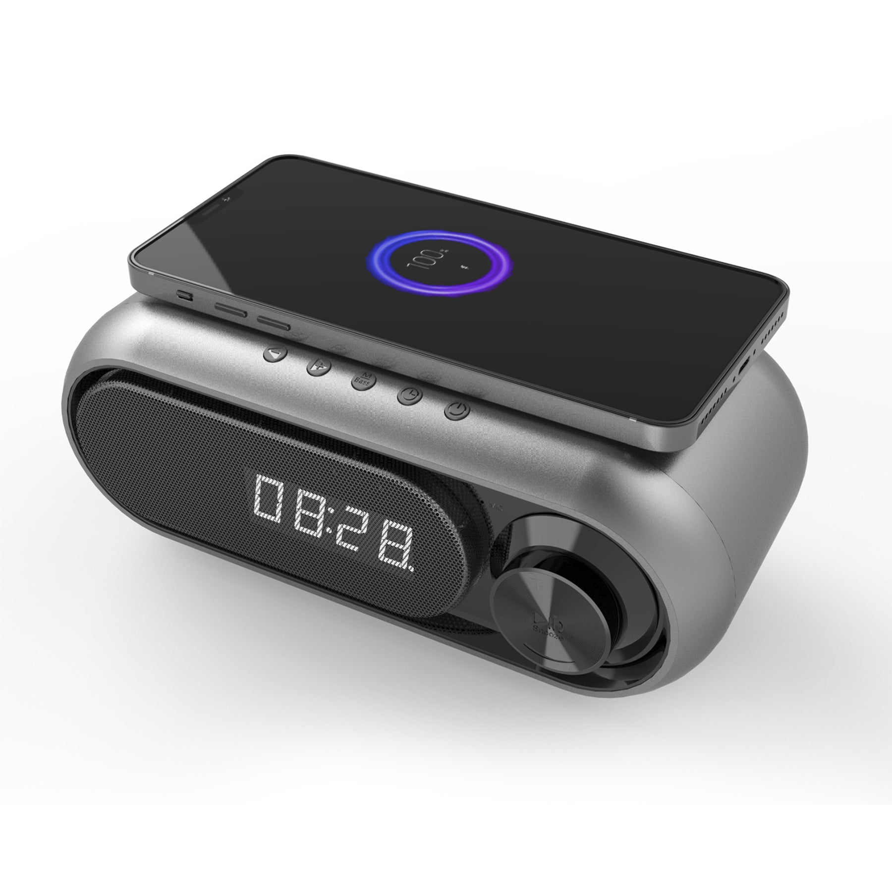 Multi-in-one Wireless Charger Bass Bluetooth Speaker