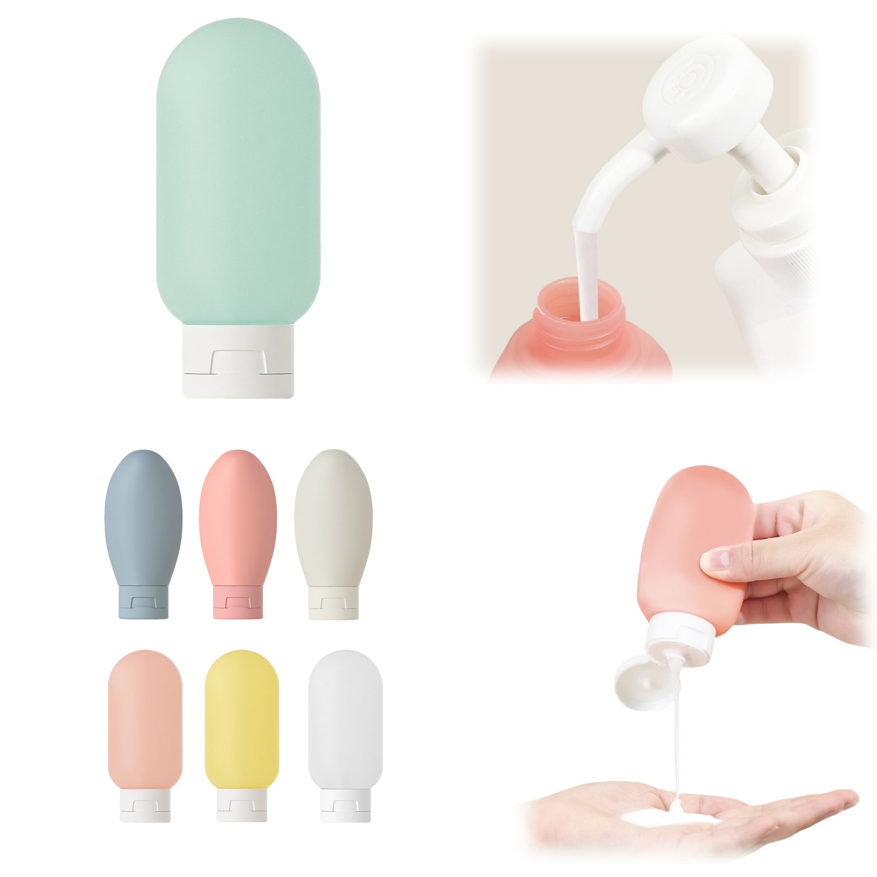 Portable Toiletry Dispenser Bottles