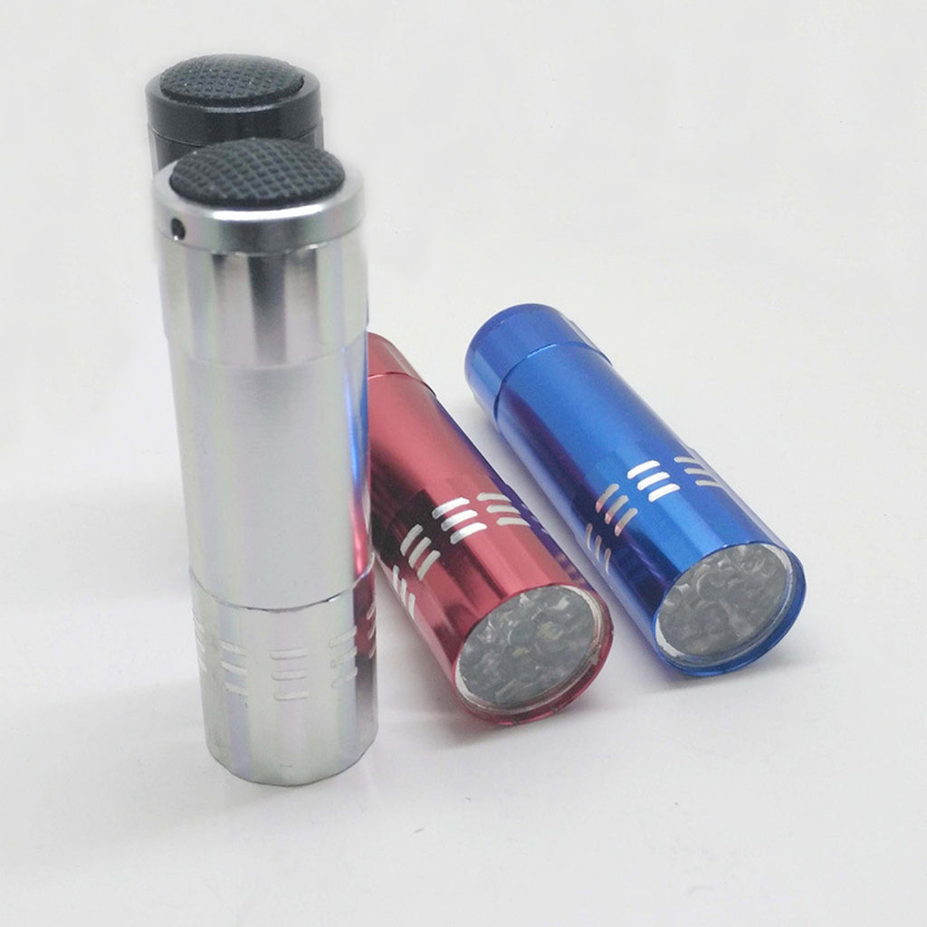Portable Outdoor Aluminum 9 Led Flashlight