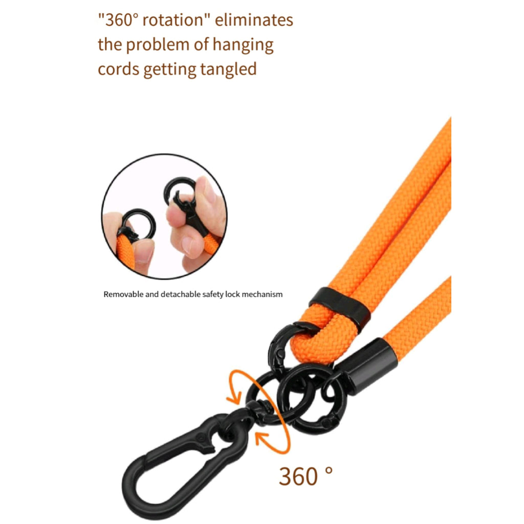 8mm Polyester Phone Lanyard Adjustable Crossbody Anti Loss