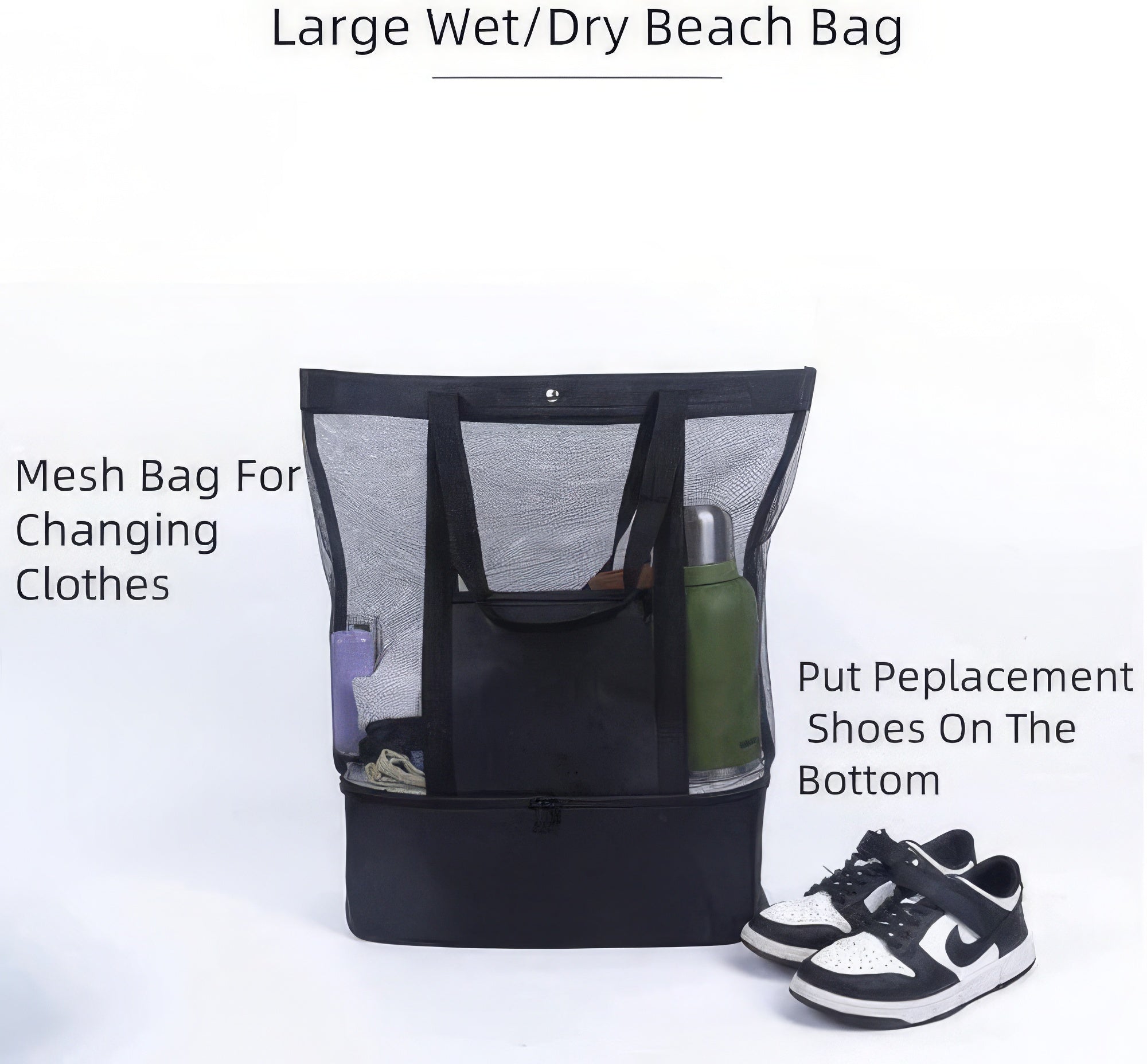 Beach Bag With Cooler Large Insulated Tote For Women