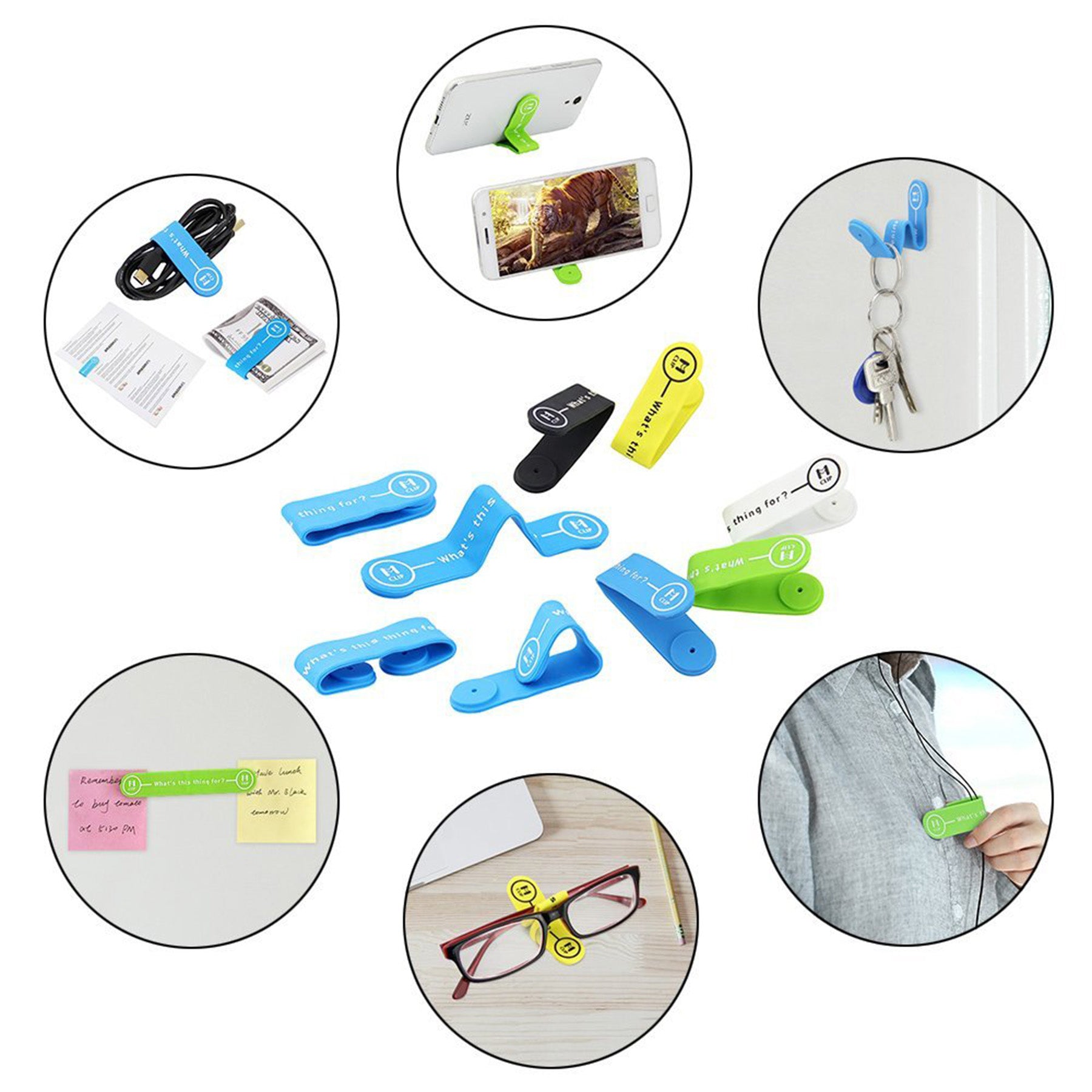 Multi-Functional Silicone Magnetic Clip