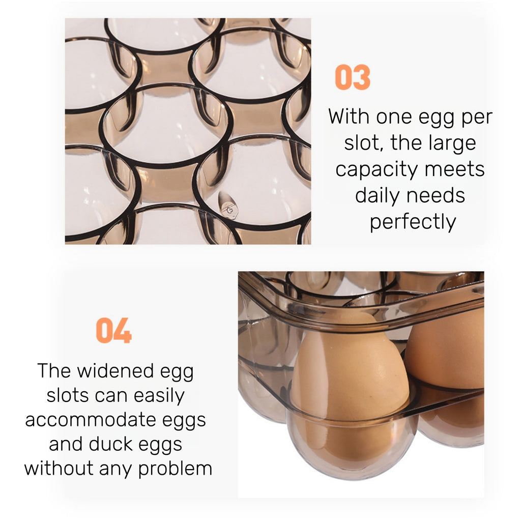 Food-Grade PET Refrigerator Fresh-Keeping Egg Storage Box