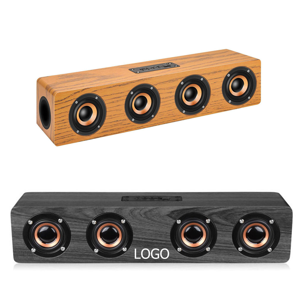 Wooden Four-Hole Speaker