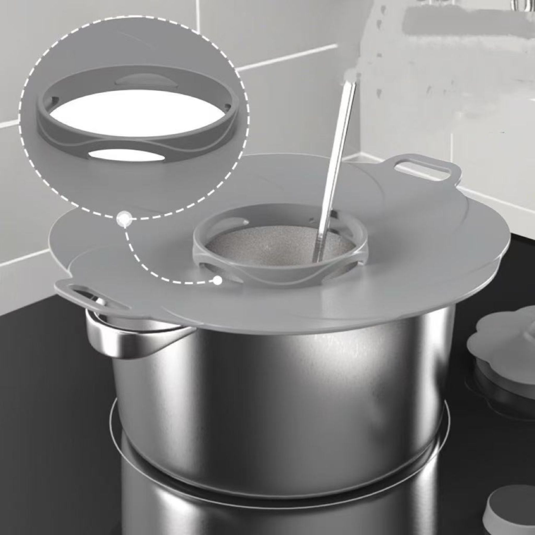 Silicone Household Anti-splash Pot Lid