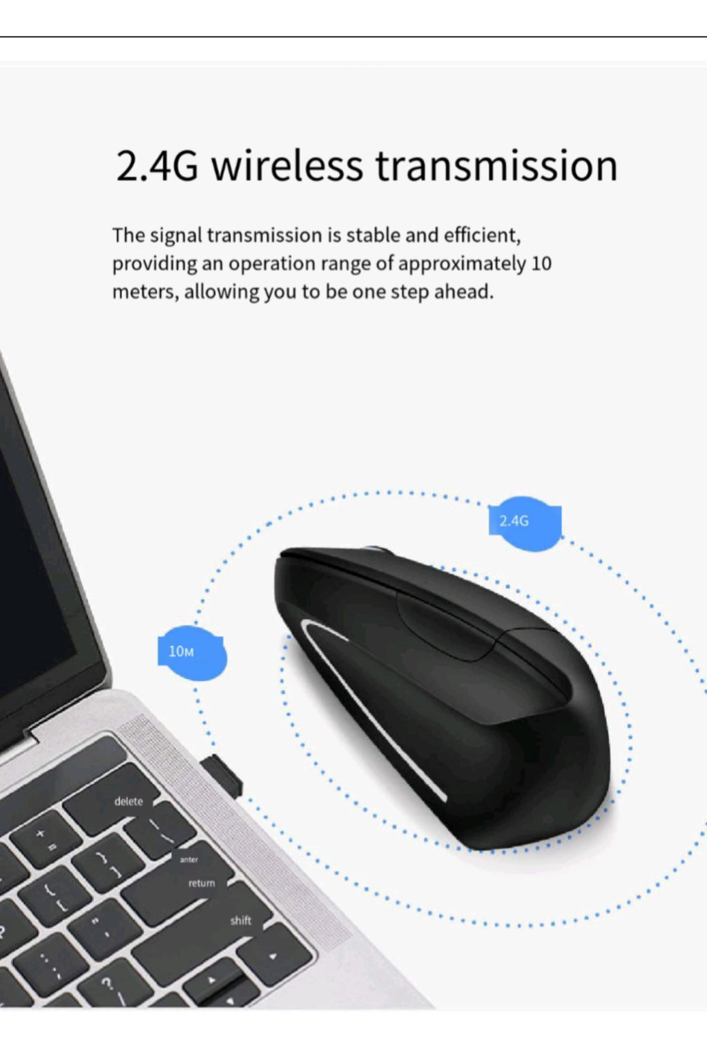 Wireless 2.4G Vertical Mouse
