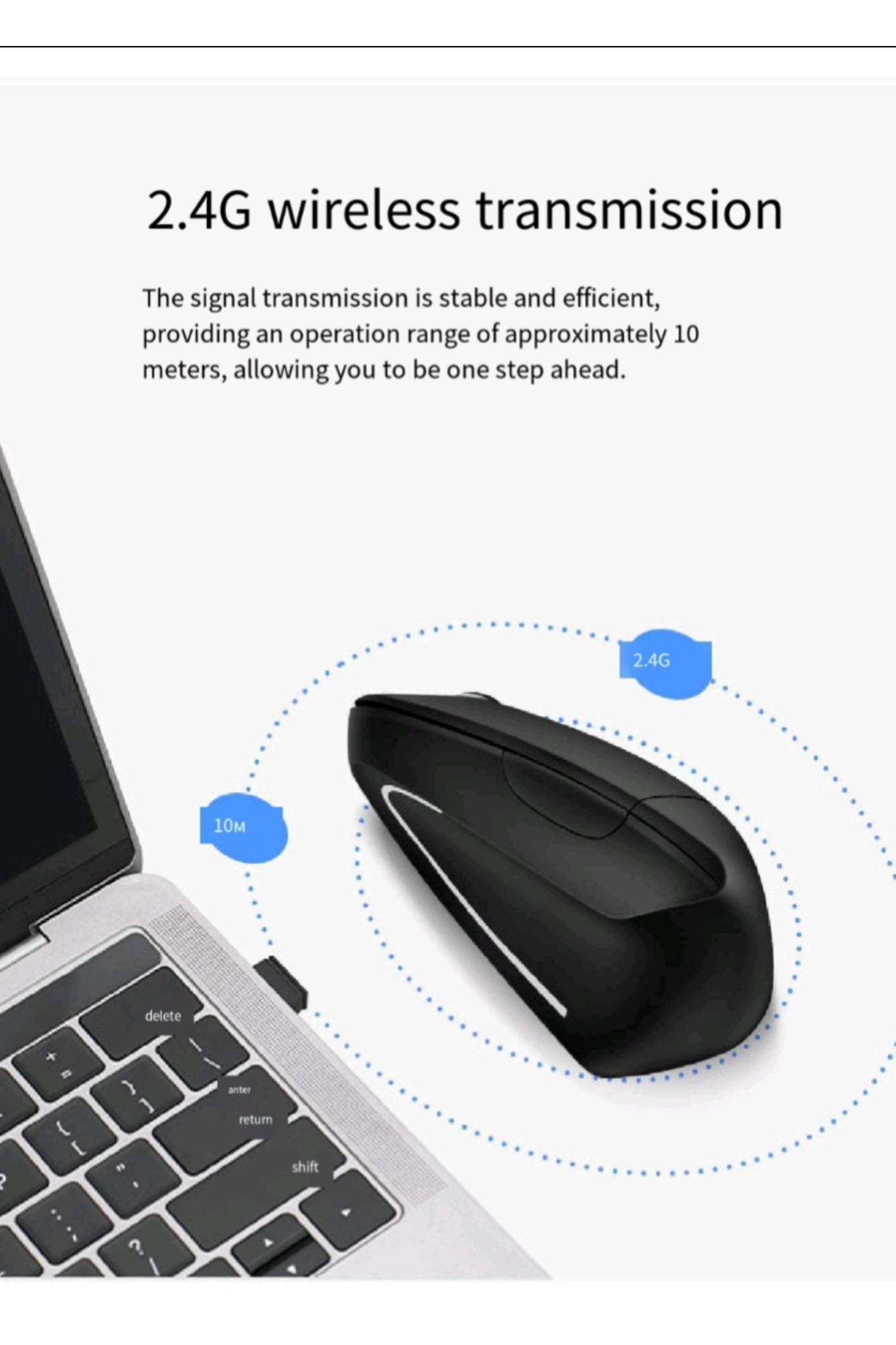 Wireless 2.4G Vertical Mouse