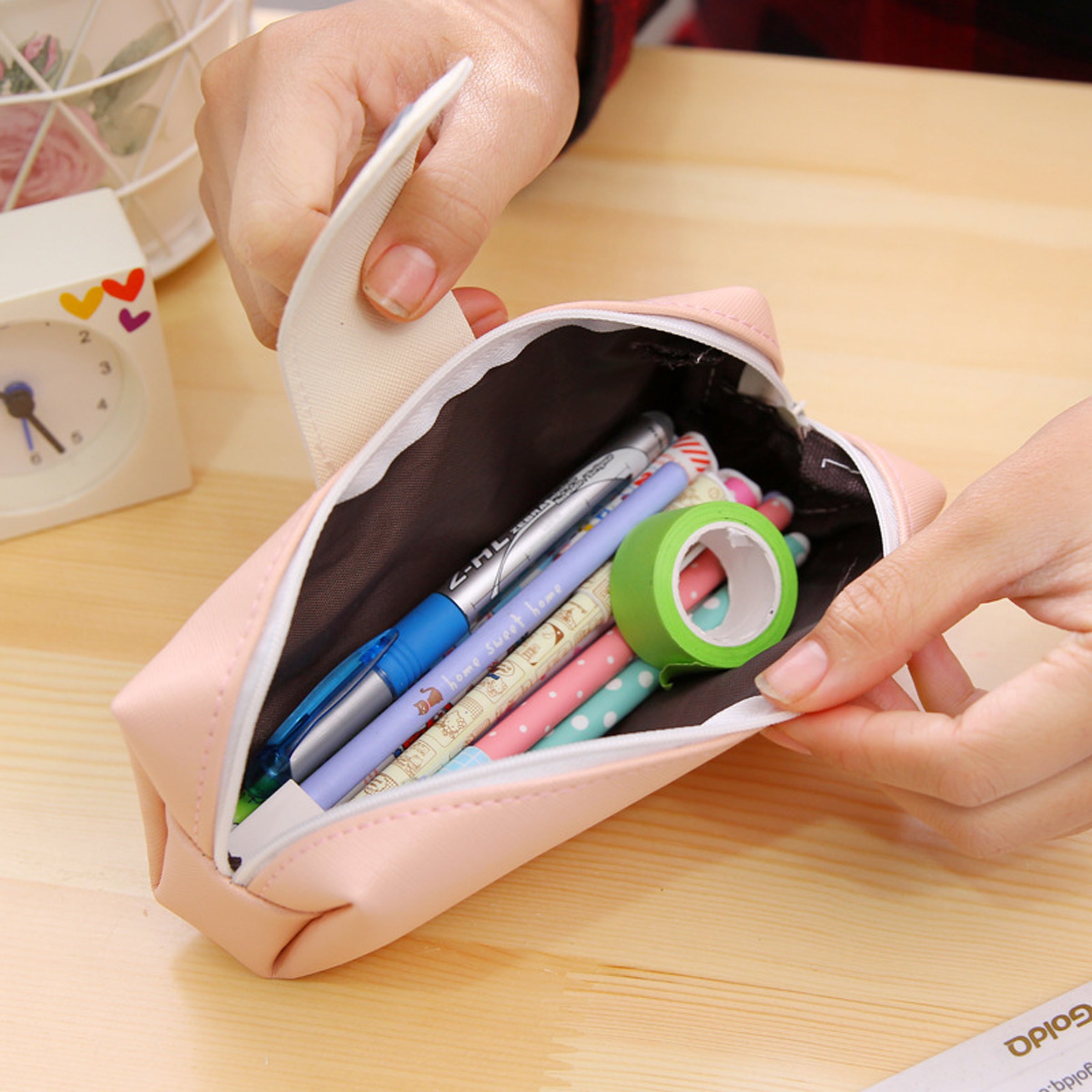 Simple Button Pen Bag