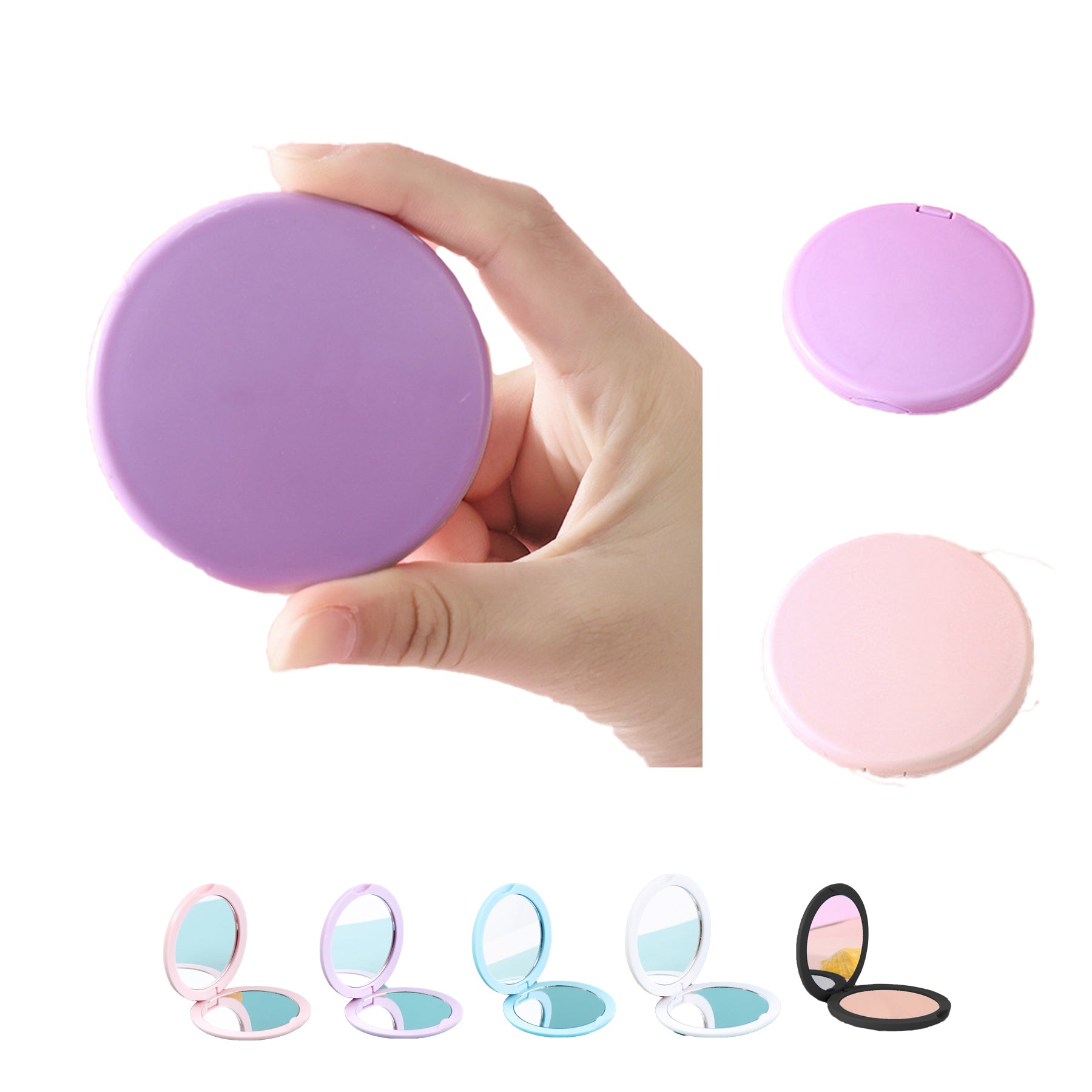 Handheld Double-Sided Makeup Mirror