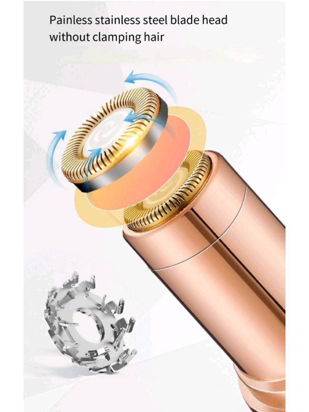 Ladies' Rechargeable Electric Hair Removal Device