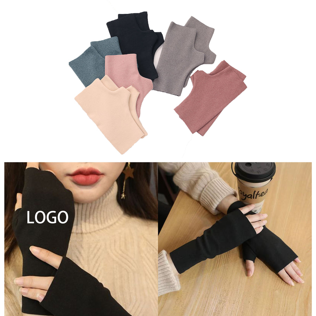 Autumn And Winter Self-Heating Half-Finger Gloves