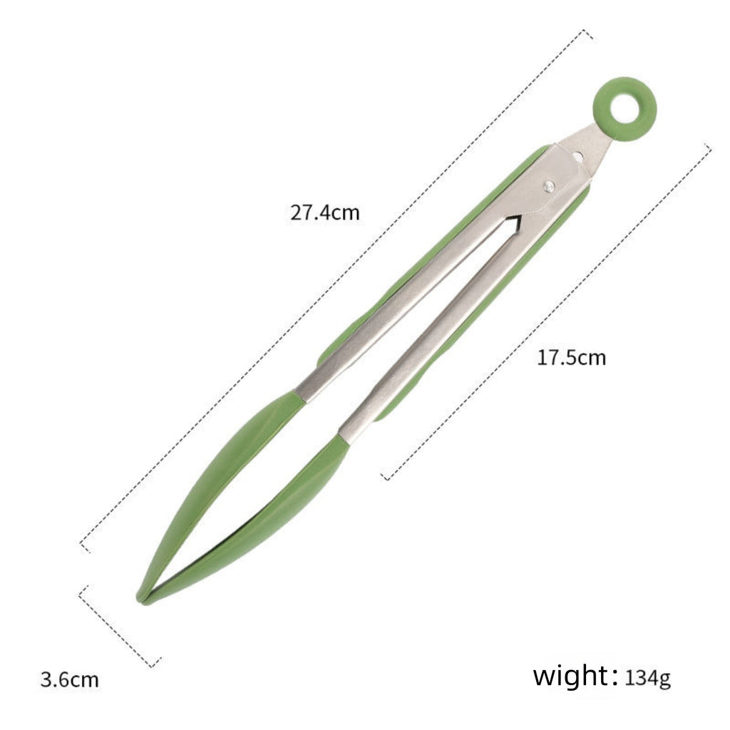 Kitchen Silicone Tongs With Silicone Hanging Hole