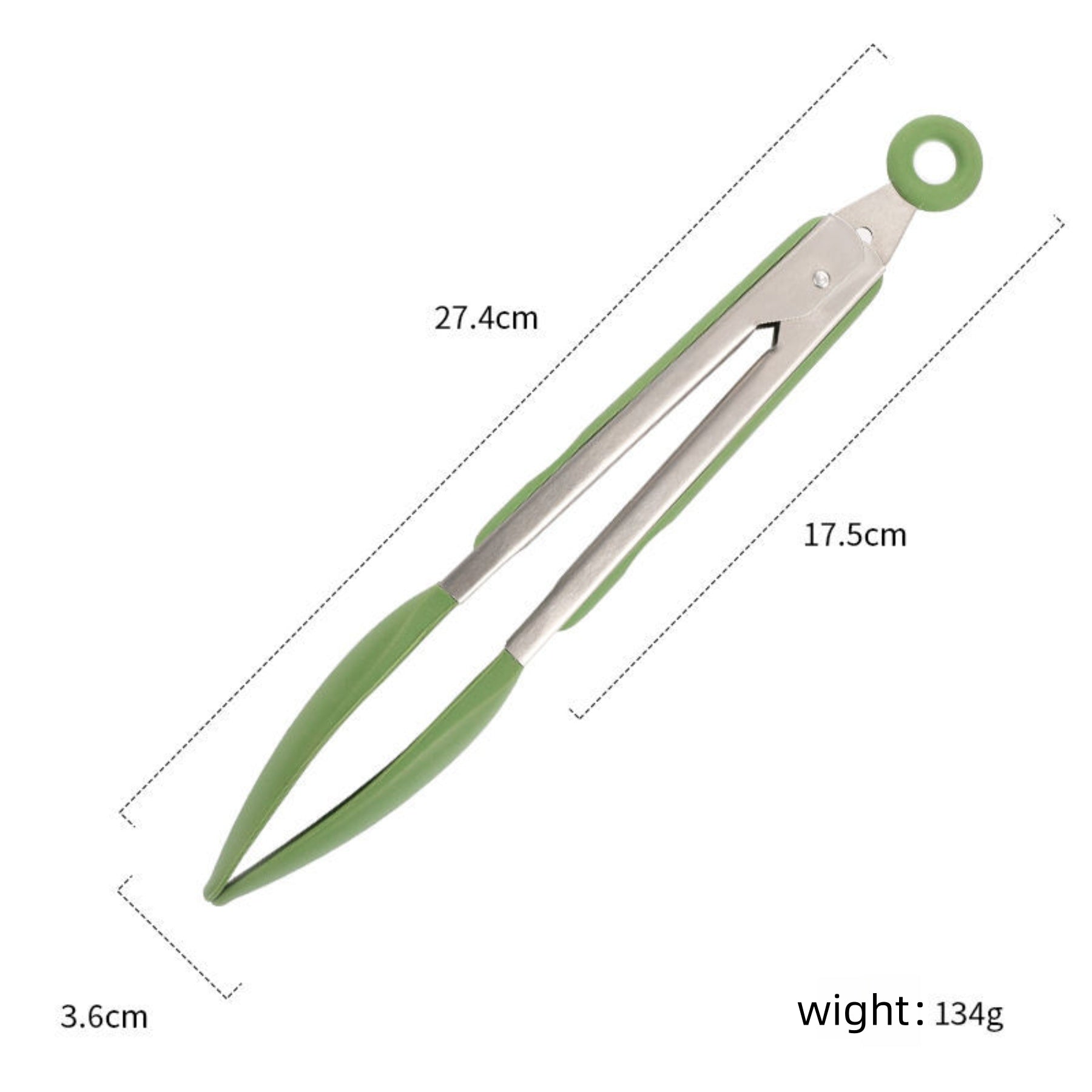 Kitchen Silicone Tongs With Silicone Hanging Hole