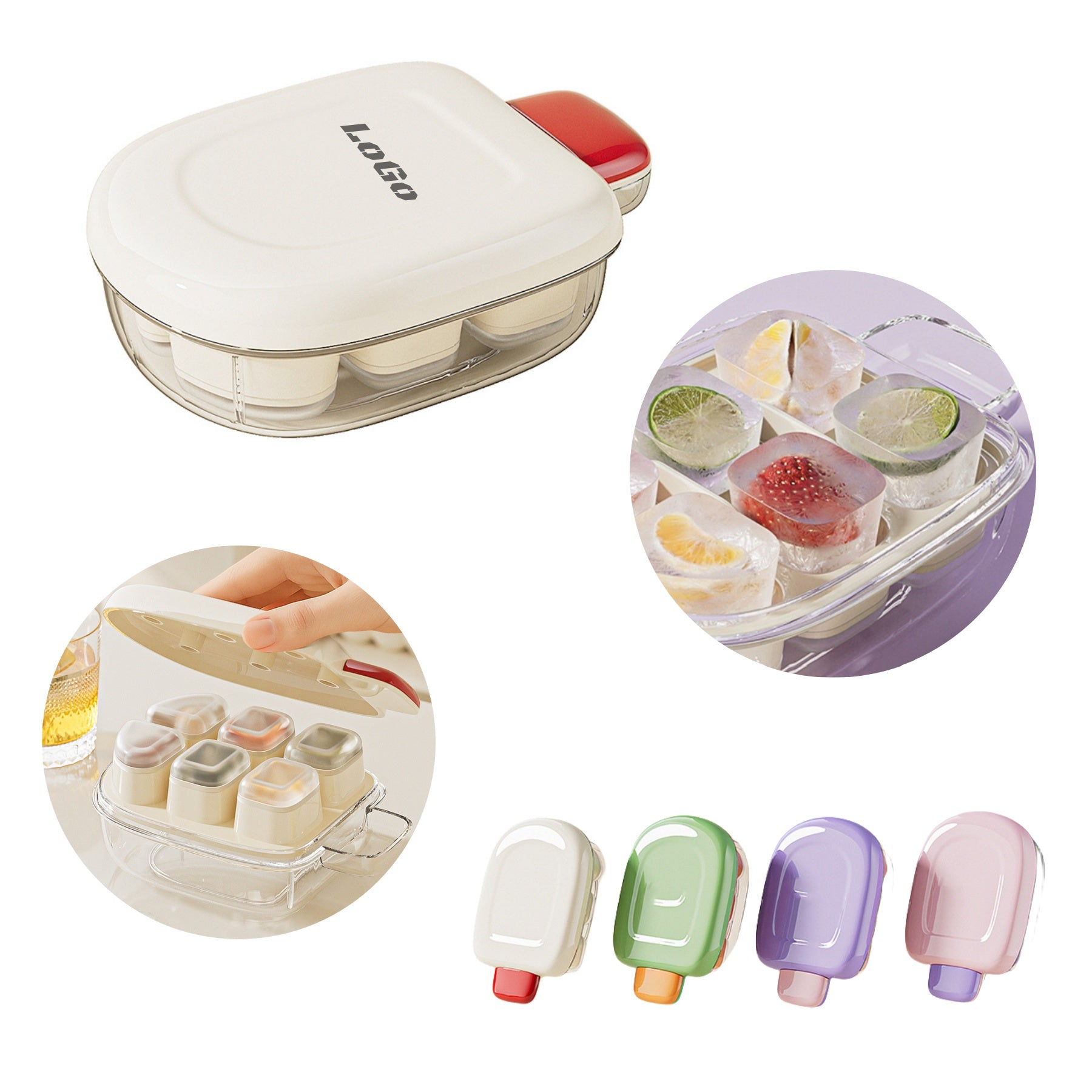 Food-grade Ice Cube Tray With Lid