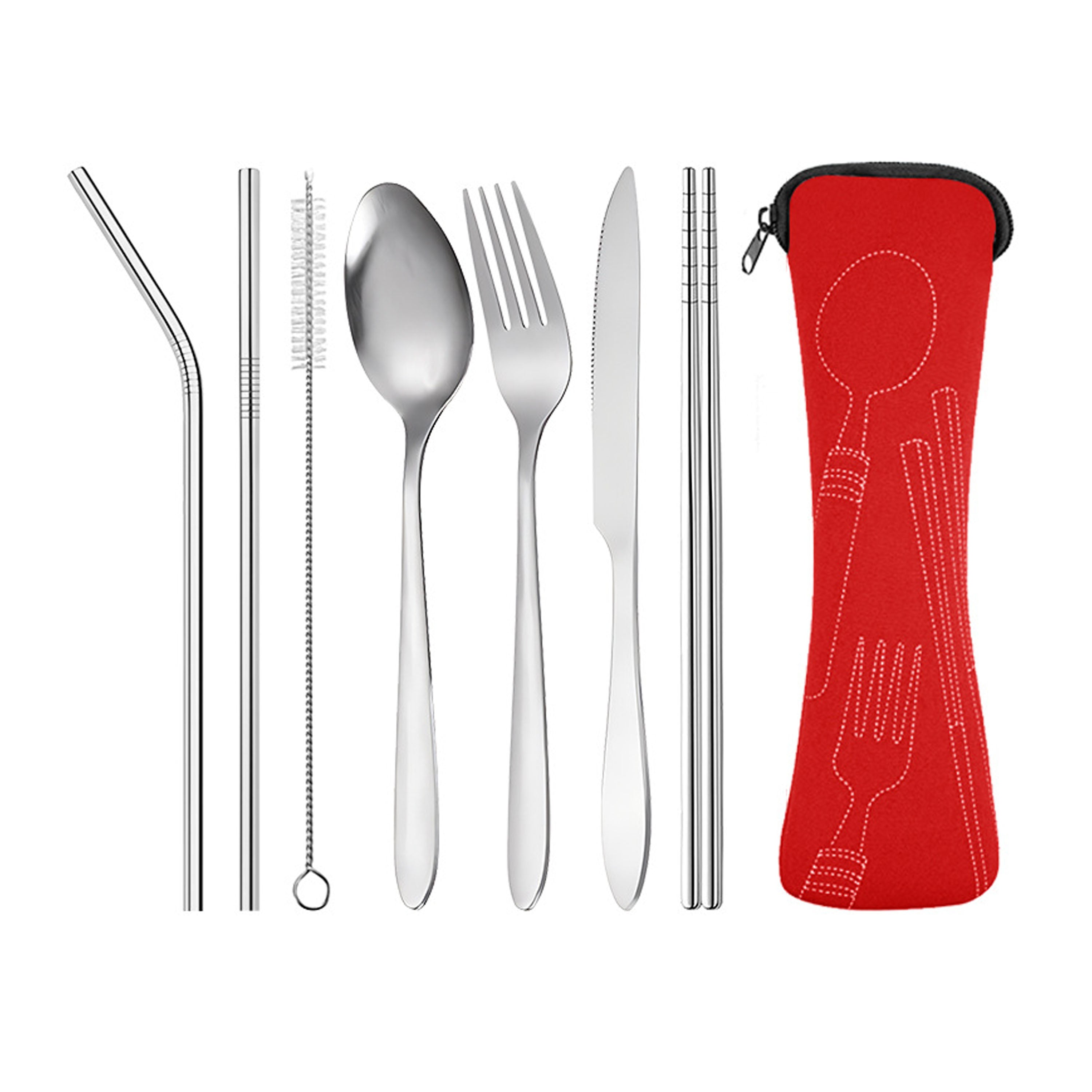 Cutlery Utensils Straws Kit