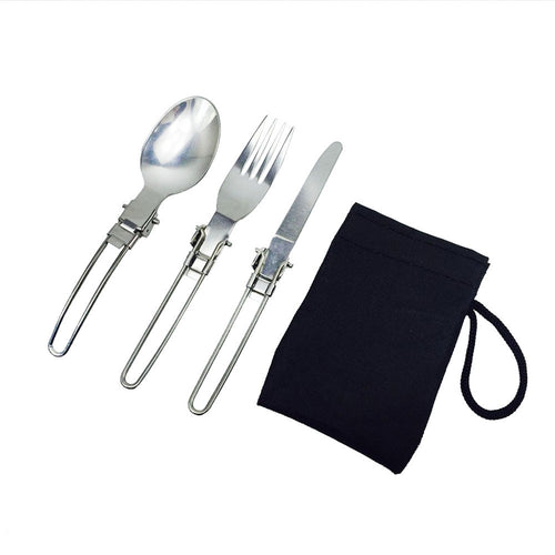 Camping Portable Folding Spoon Fork