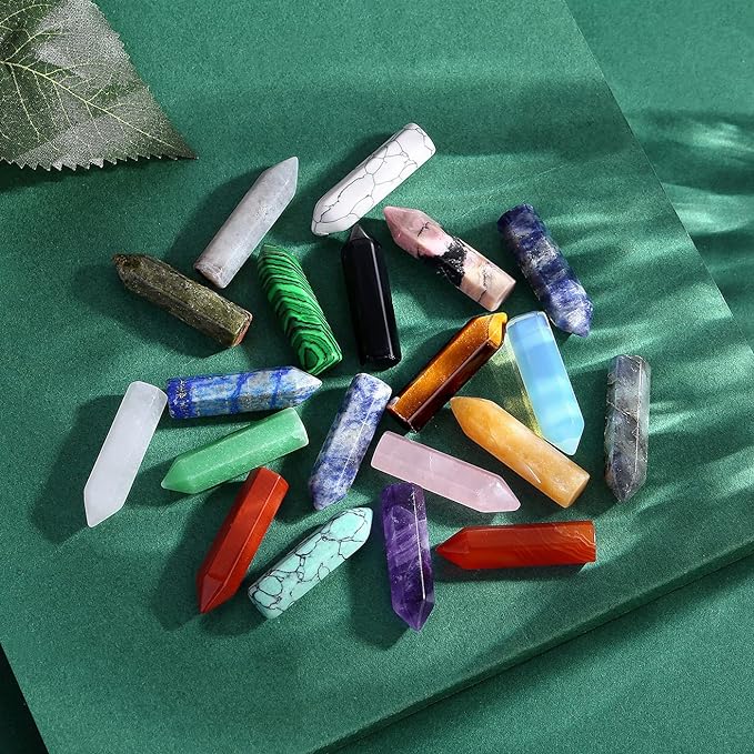 Natural Crystal Agate Yoga Power Stone 10Pcs Set