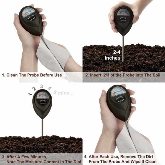 Wholesale Portable 2 in 1 Humidity PH Soil Tester Soil Humidity Moisture PH Meter Soil Tester