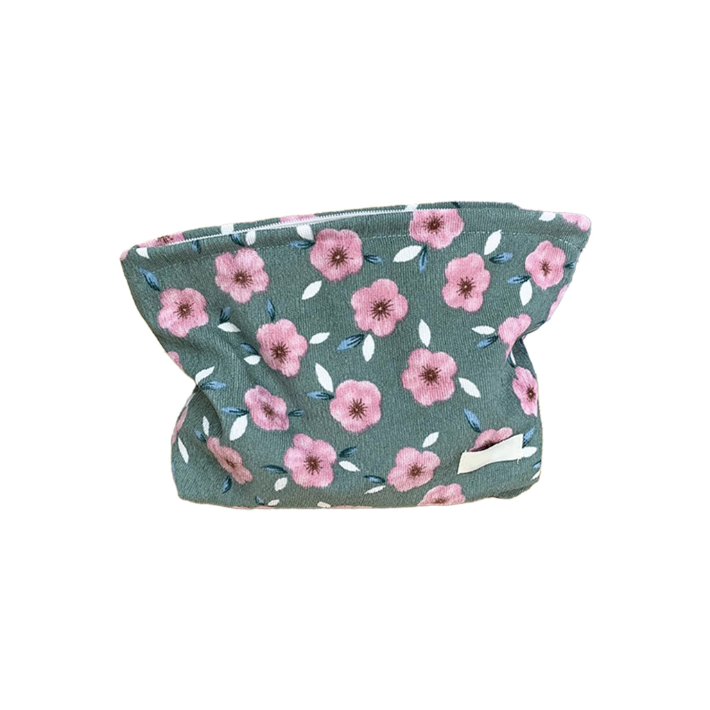 Cotton Canvas Cosmetic Pouch