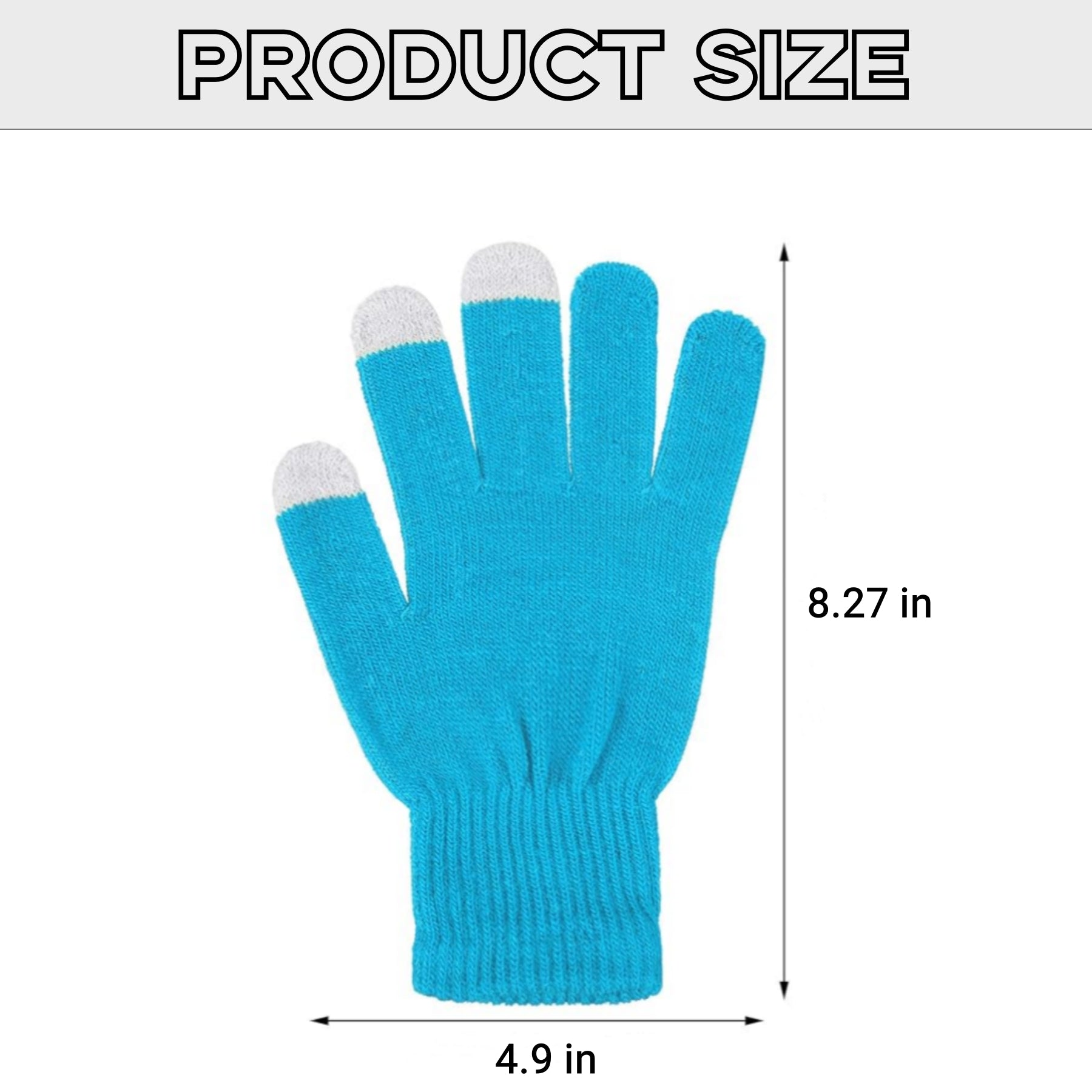 3 Finger Touch Screen Warm Gloves