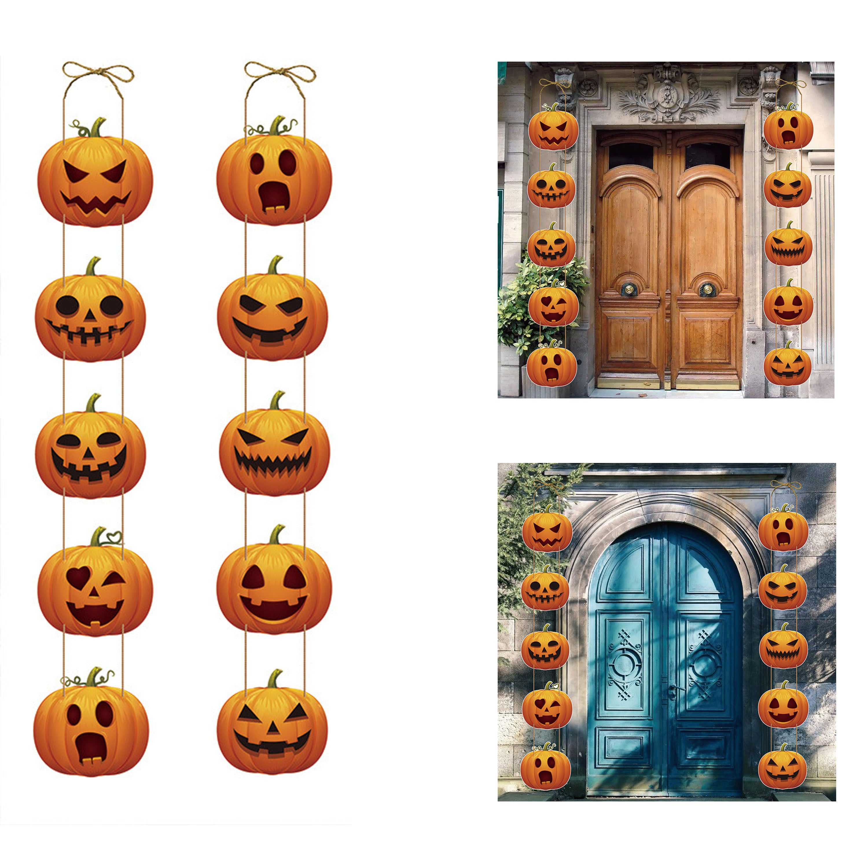 Halloween Ambiance Pumpkin Hanging Decoration