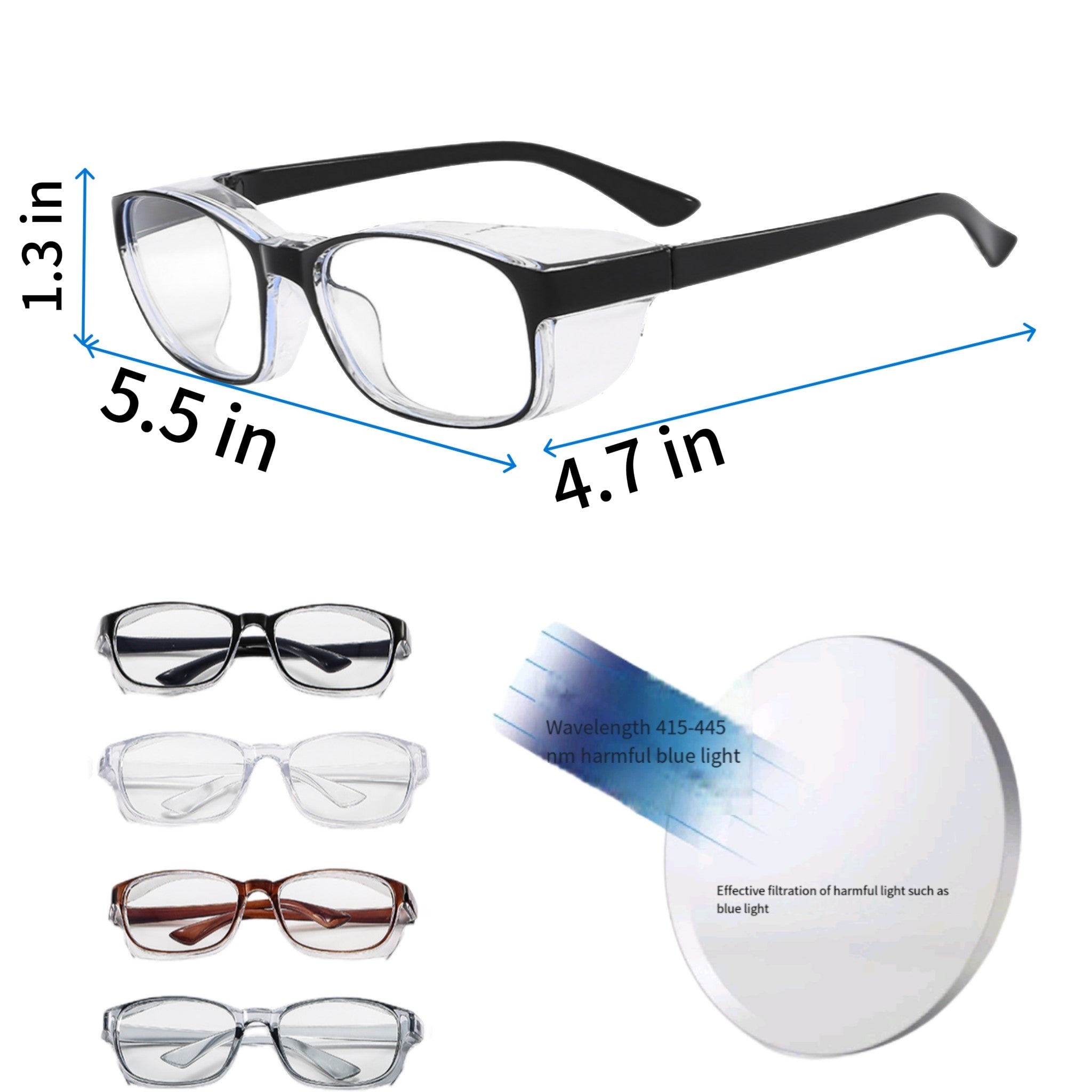 Non Prescription Anti Blue Light Protective Goggles