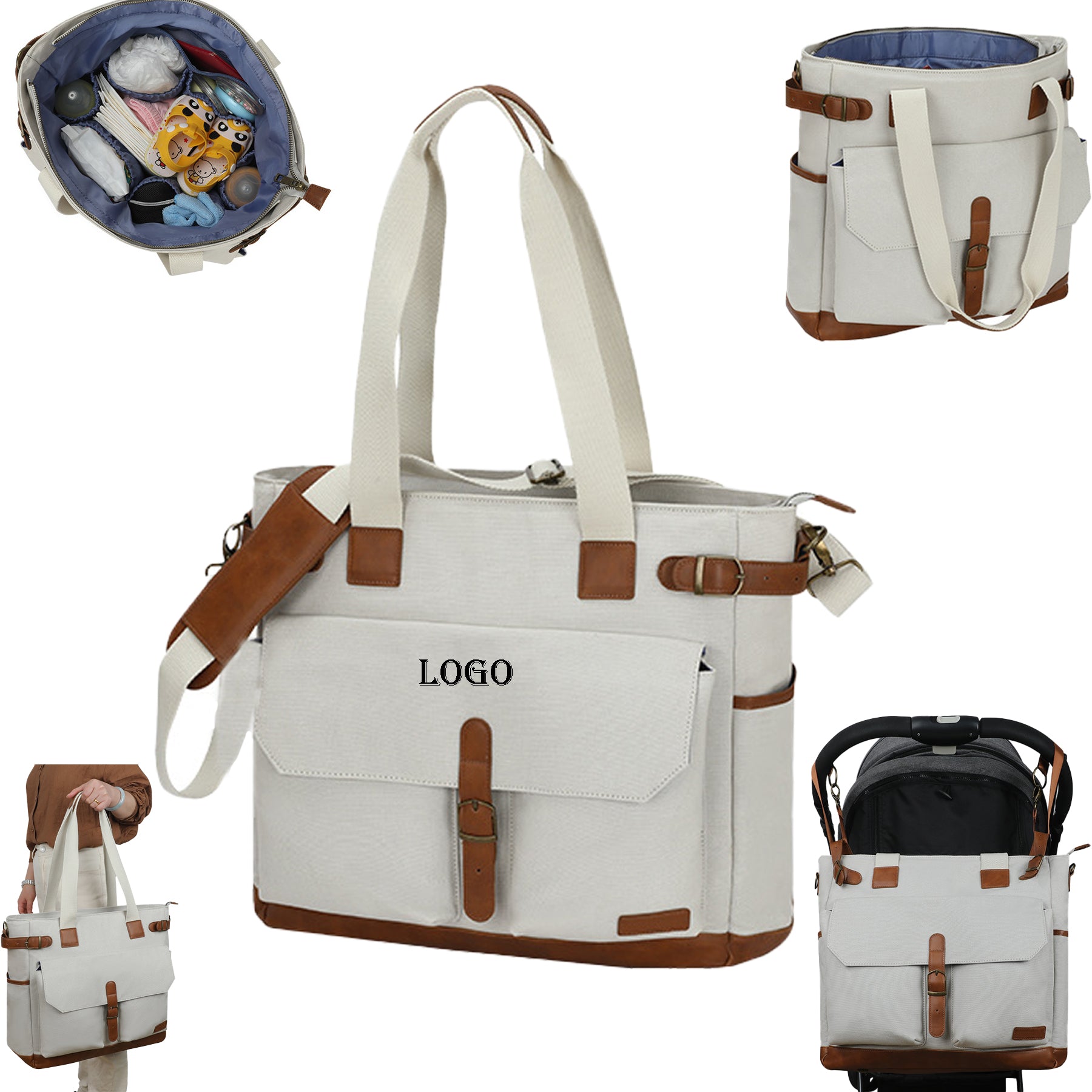 Baby Nappy Diaper Bags Set For Mom Dad