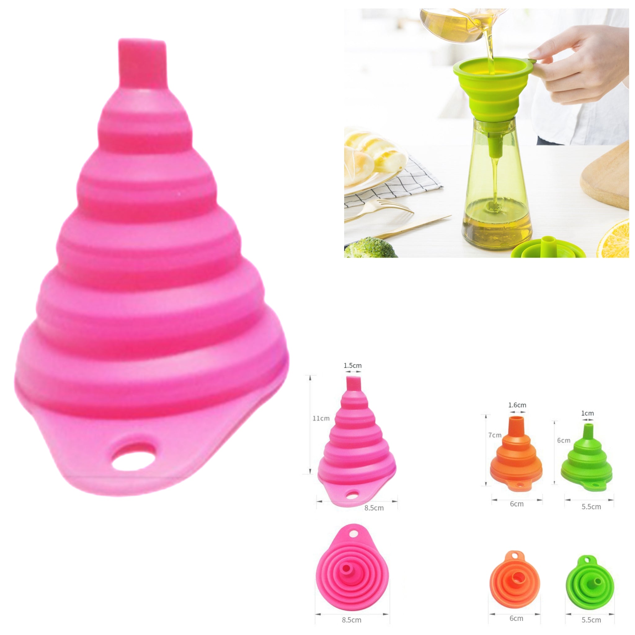 Kitchen Funnel Set Of 3