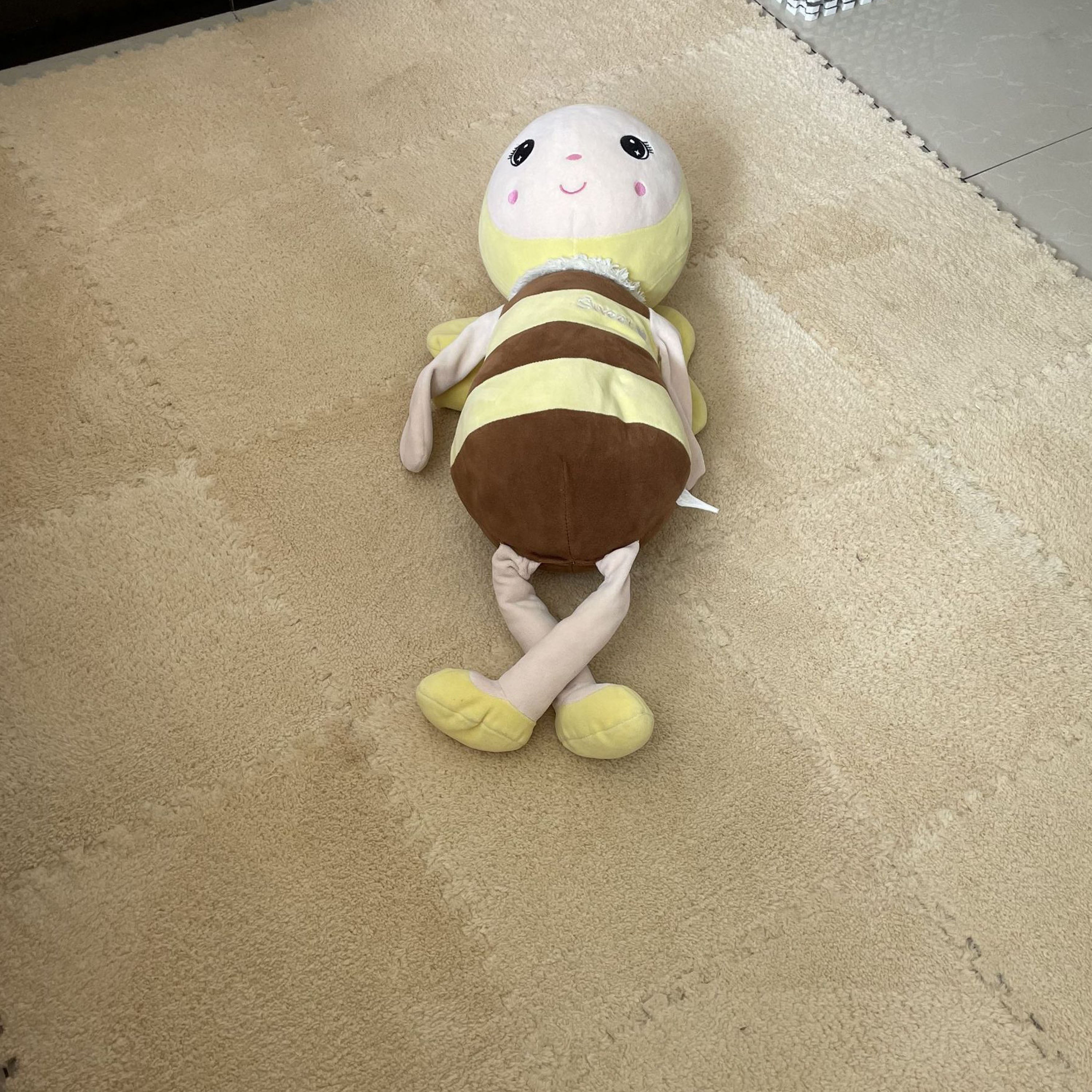 Tatami Style Foam Plush Patchwork Carpet