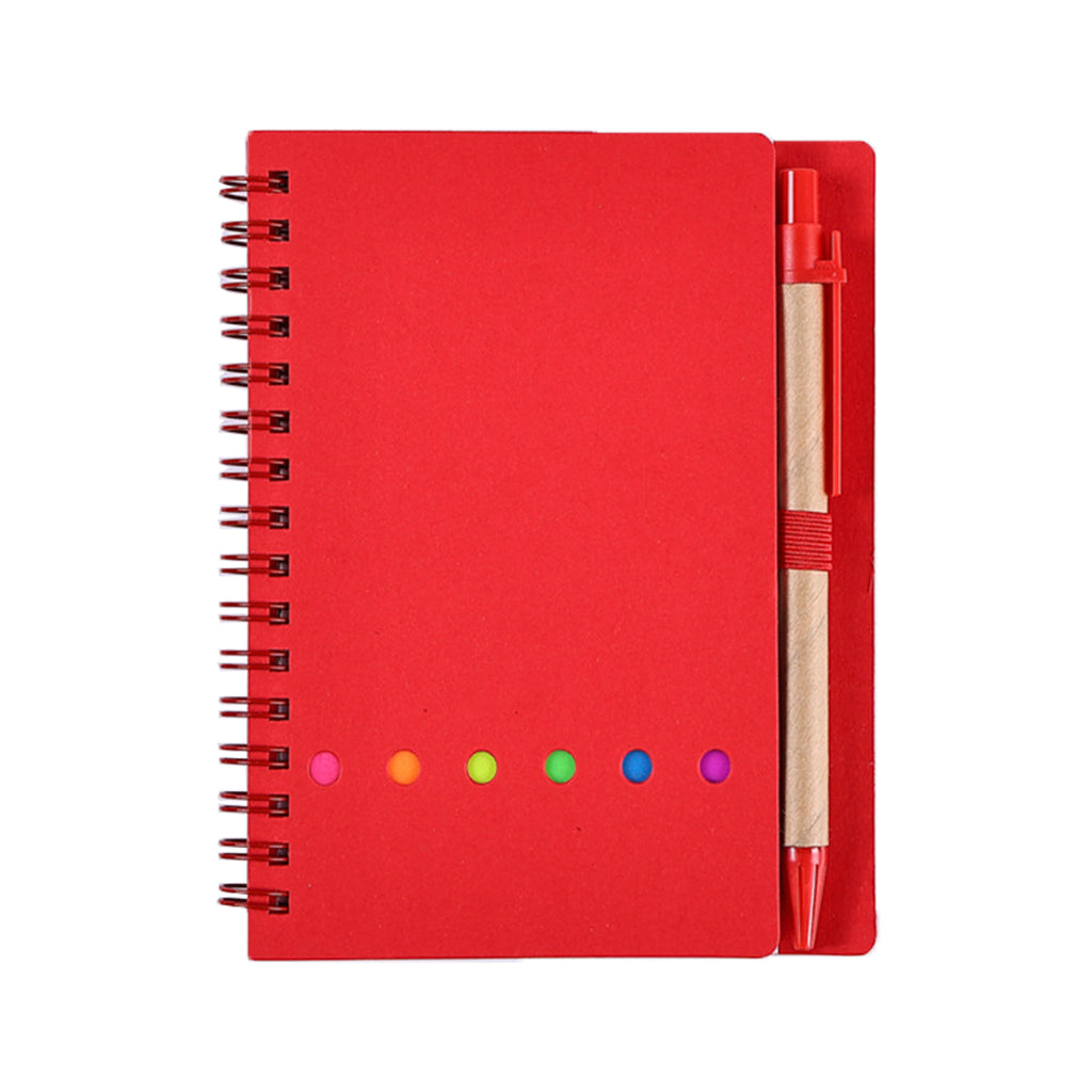 Spiral Kraft Paper Sticky Notes Notebook