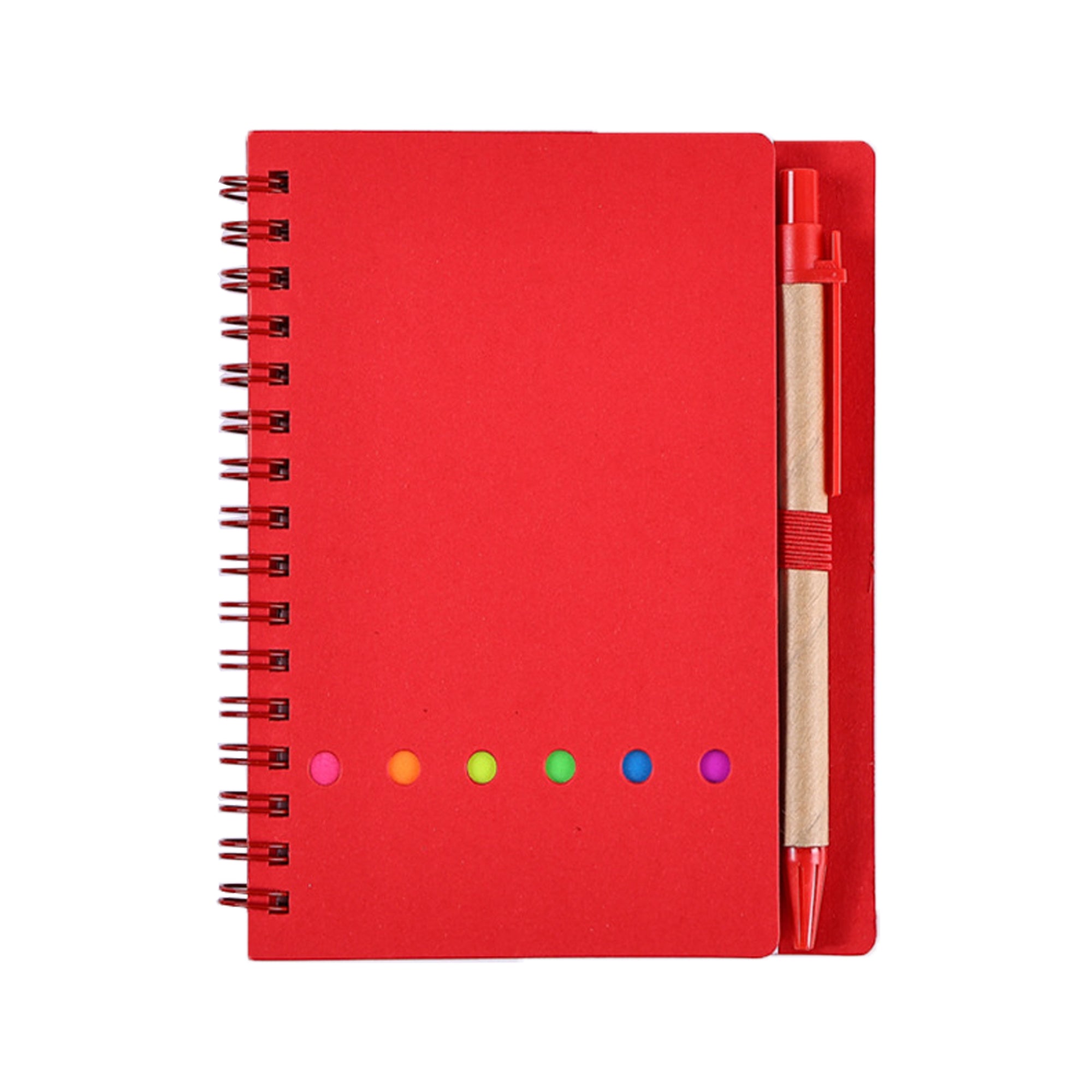 Spiral Kraft Paper Sticky Notes Notebook