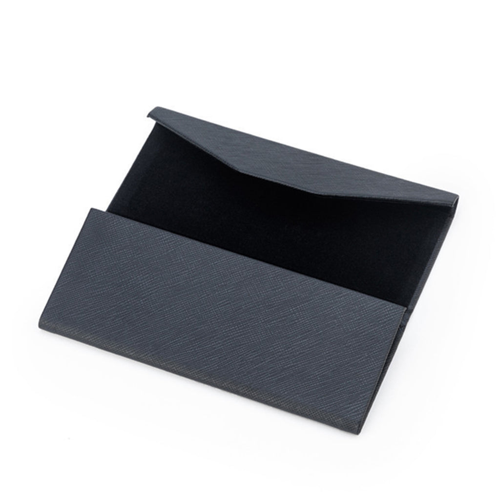 Triangle Folding PU Leather Glasses Case