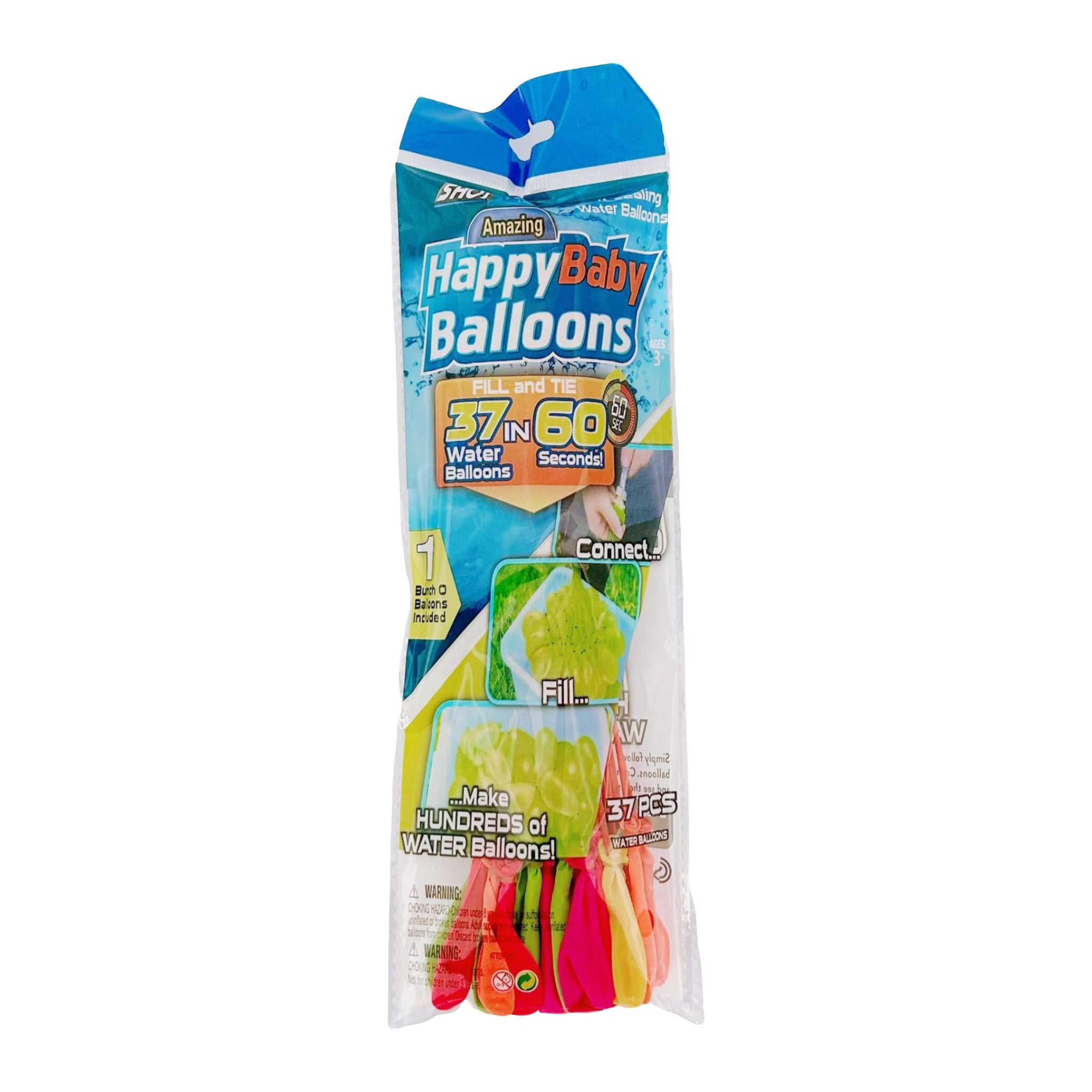 Self Sealing Water Balloons Fast Fill Splash Battle Toys