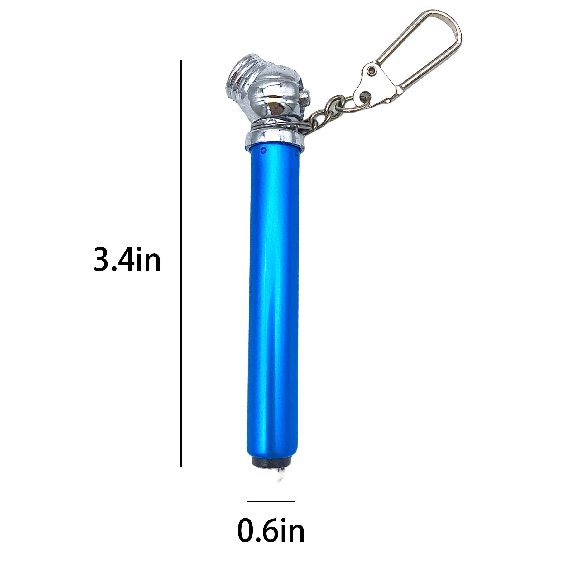 Metal Tire Pressure Gauge Pen With Keychain