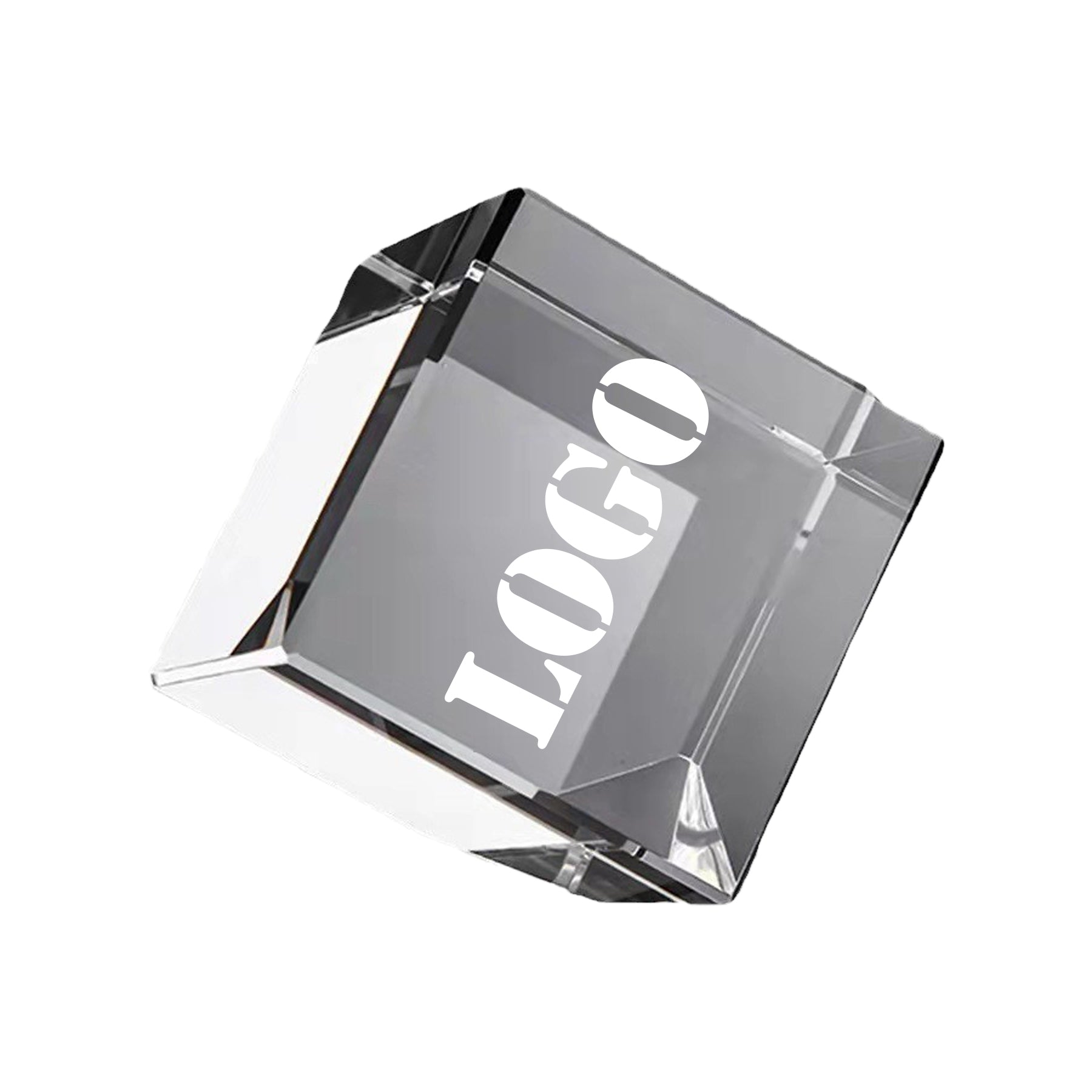 Customized Engraved Crystal Cube