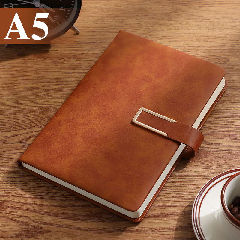 Conference Mintues Notebook With Interlocking Pen Closure