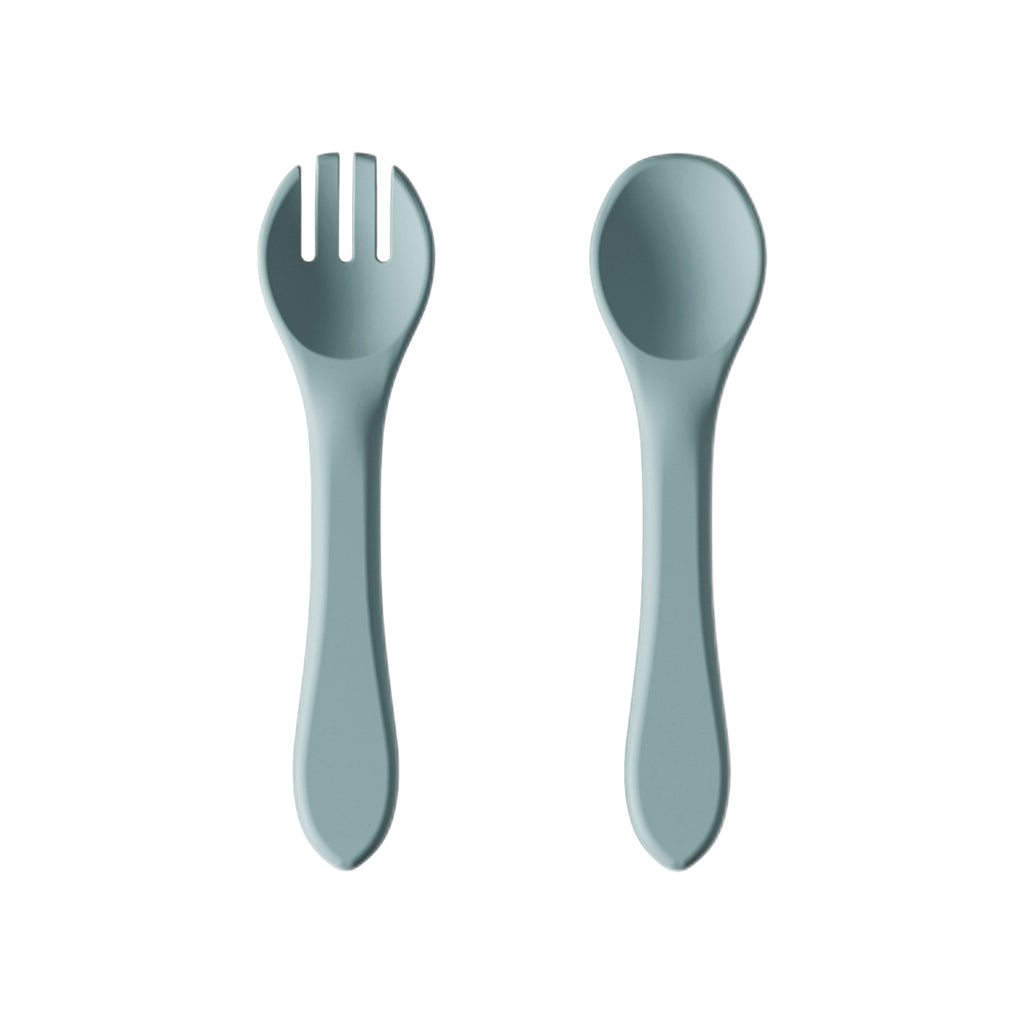 Kids’ Silicone Soft Fork & Spoon Set