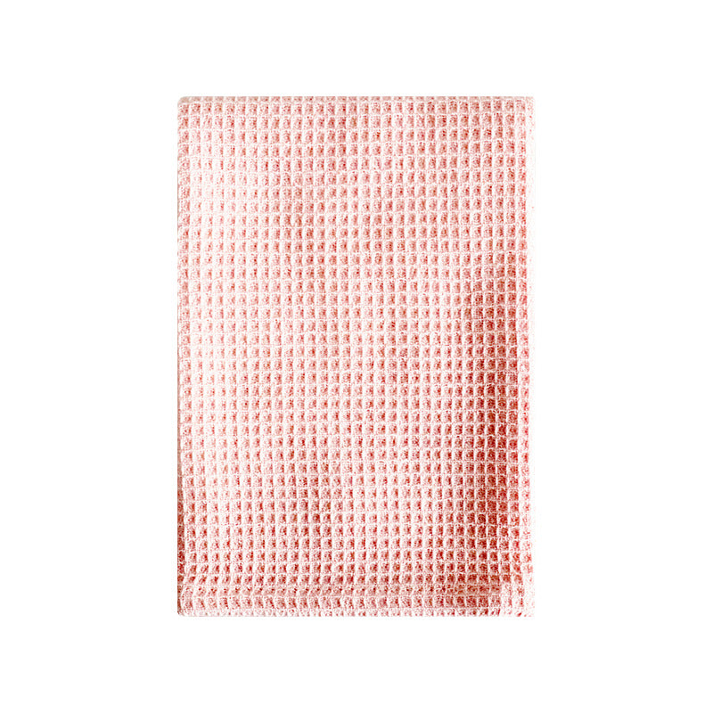 Cotton Waffle Dish Towels Scrub Kitchen Cloth Solid Color