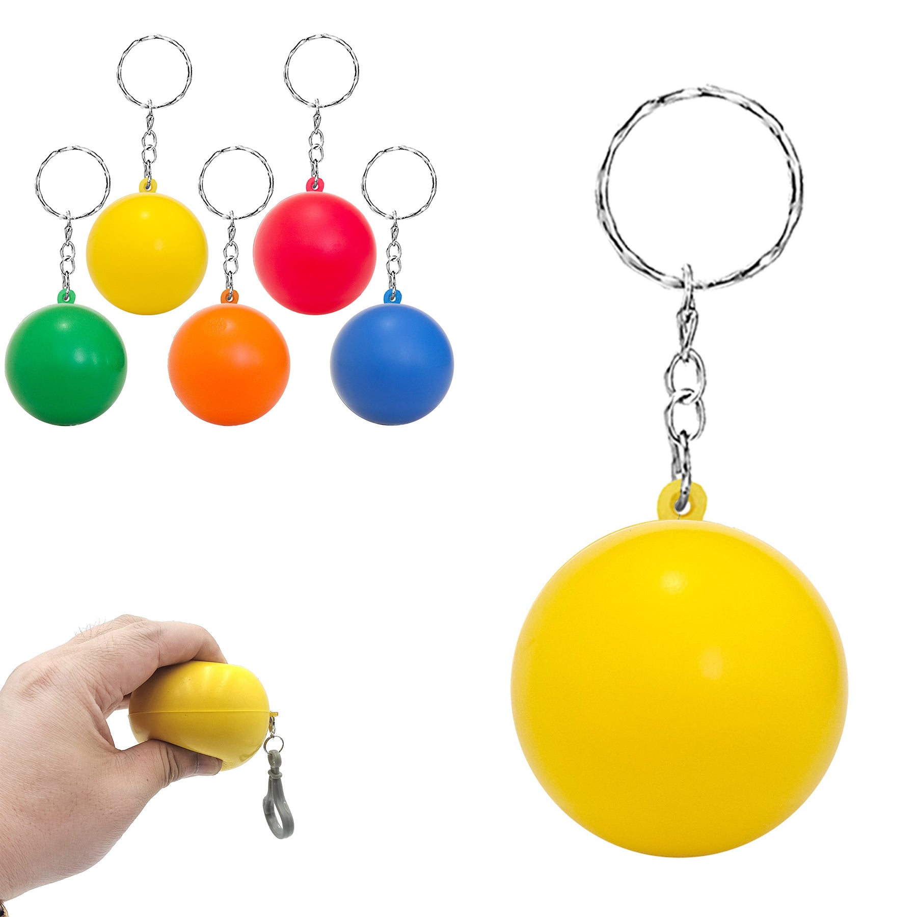 PU Foam Ball Keychains