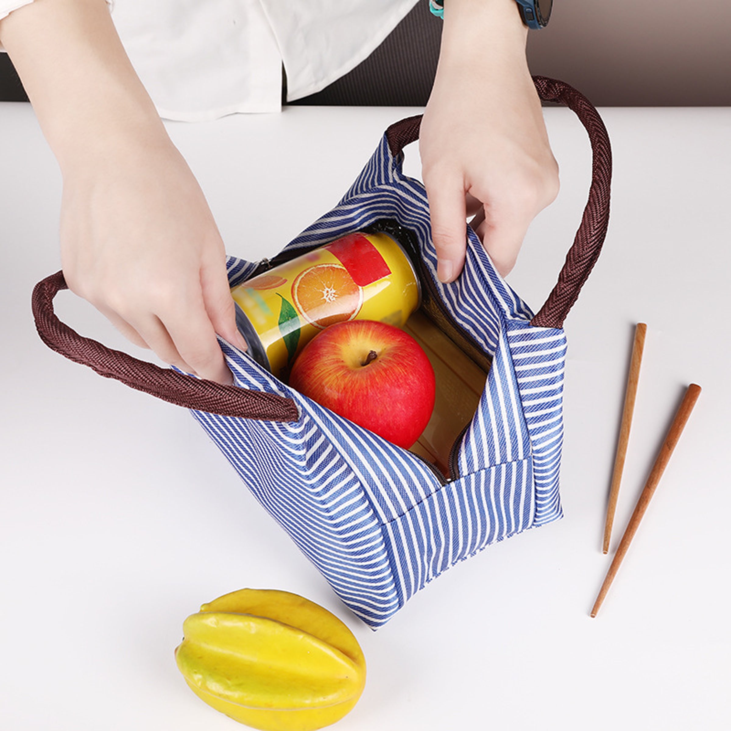 Lunch Tote Bag with Zipper
