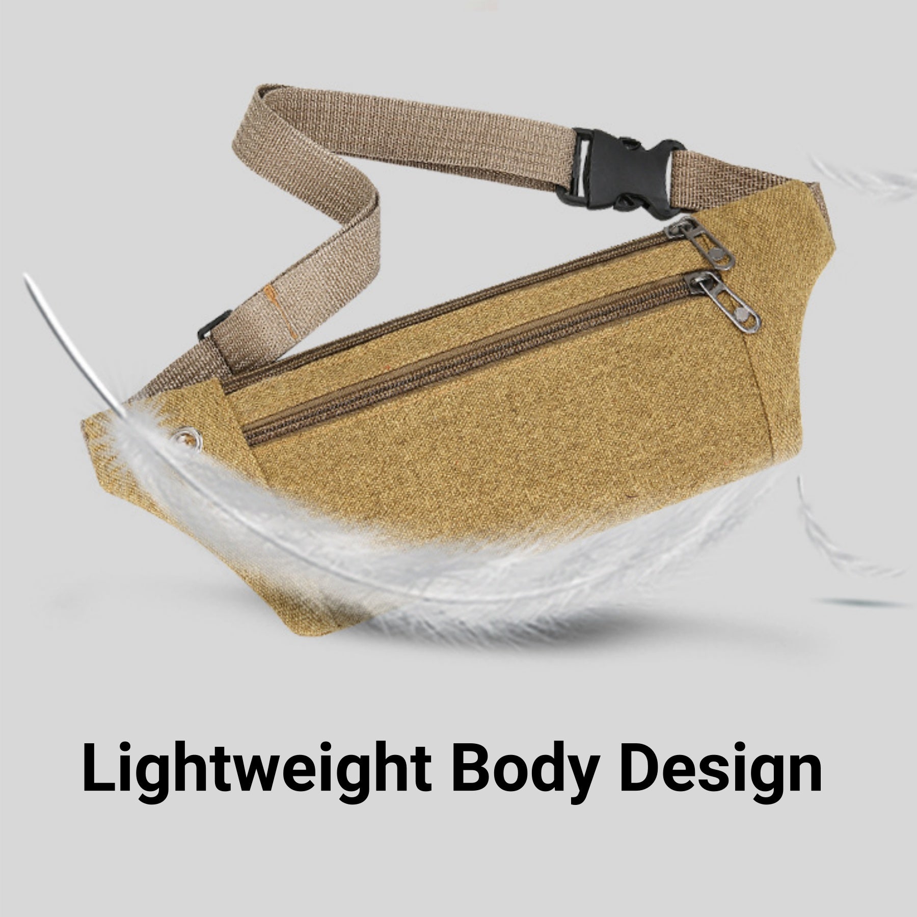 Large - capacity Canvas Fanny Pack