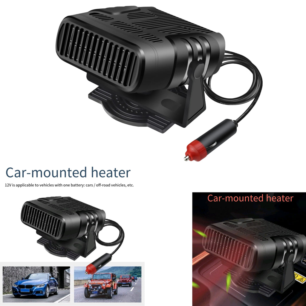 12V Car Heater Dual Heat Quick Defroster Demist Windshield