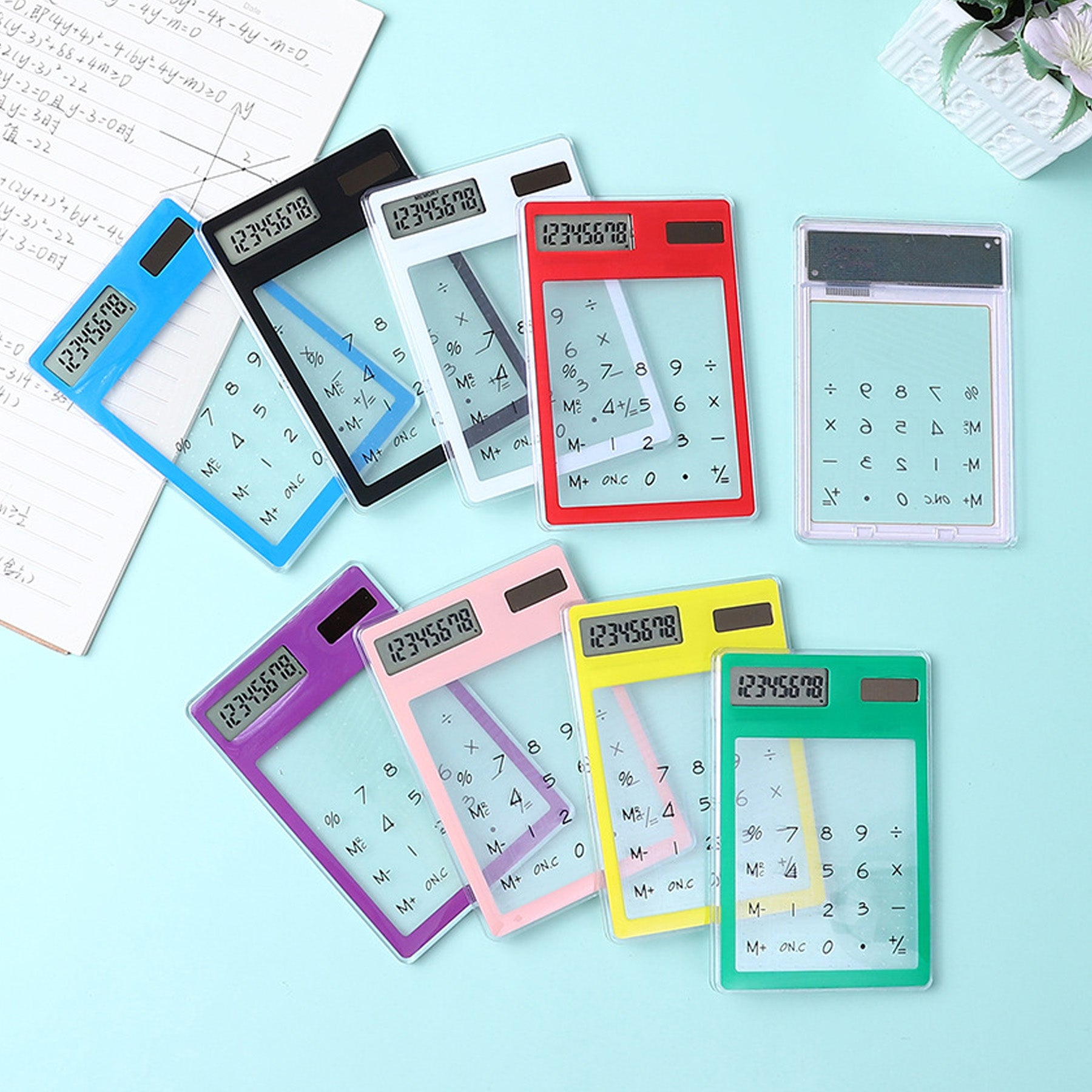 Touch Transparent Solar Power Calculator