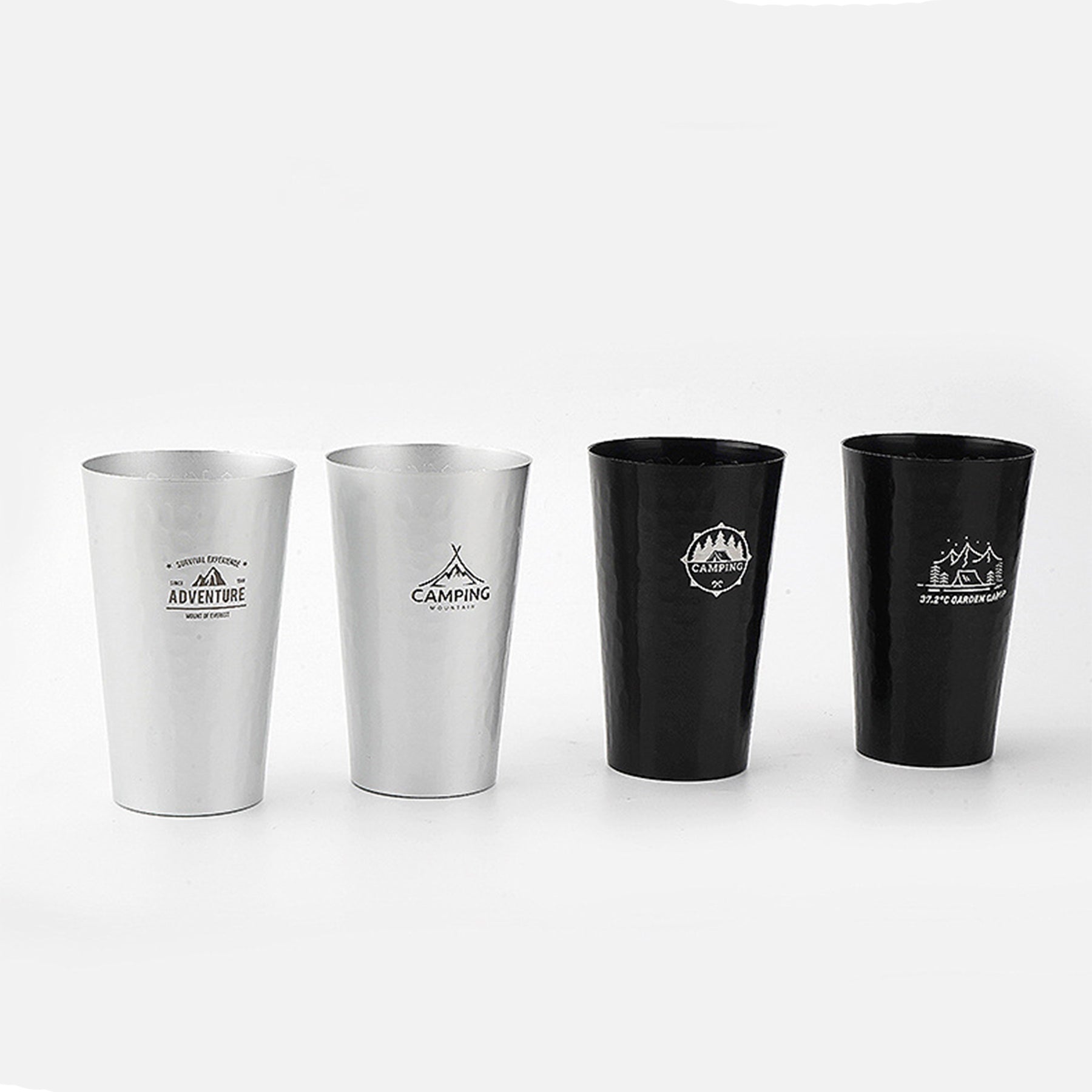 Aluminum Hammer Texture Cup Camping Beer Mug