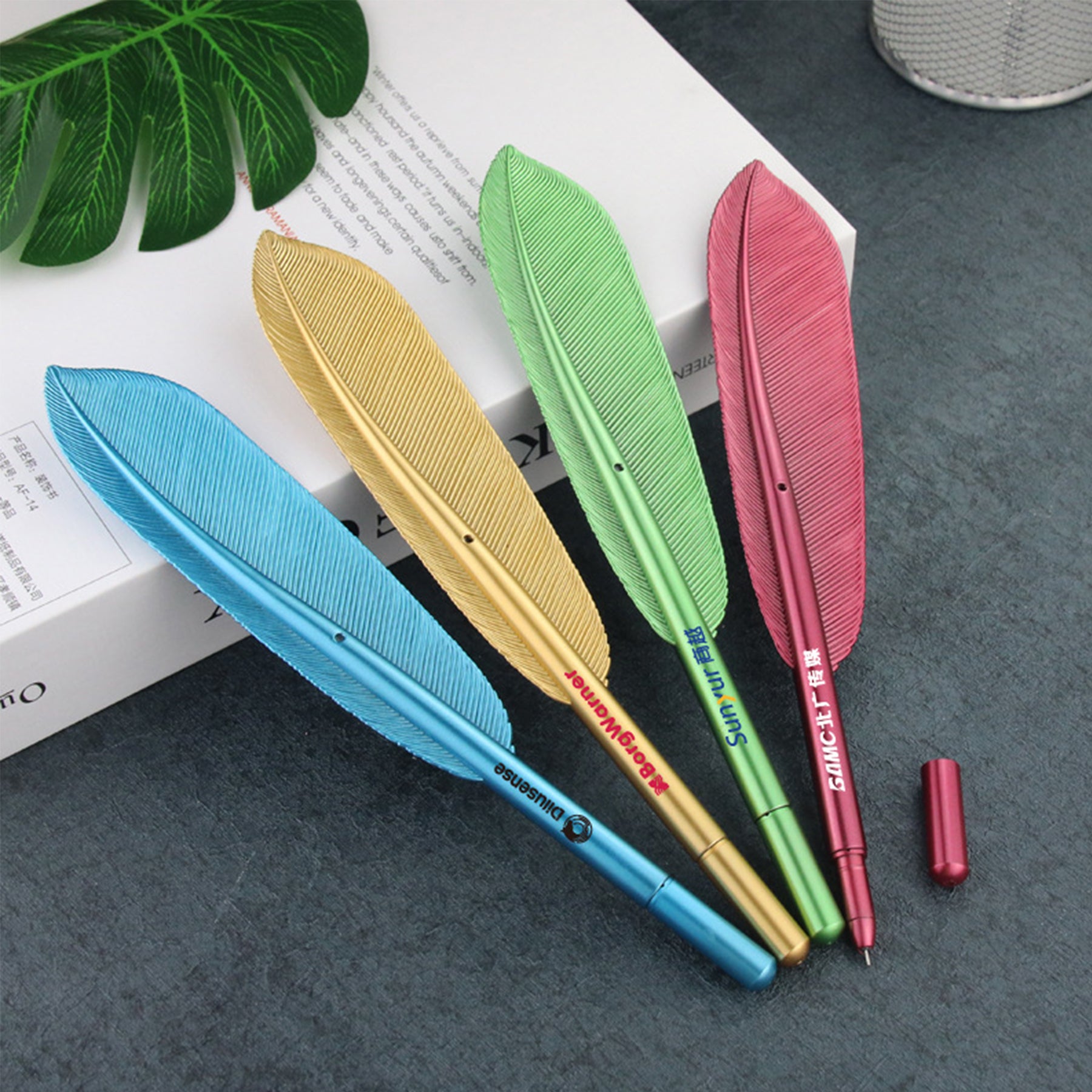 Imitation Plastic Feather Pen