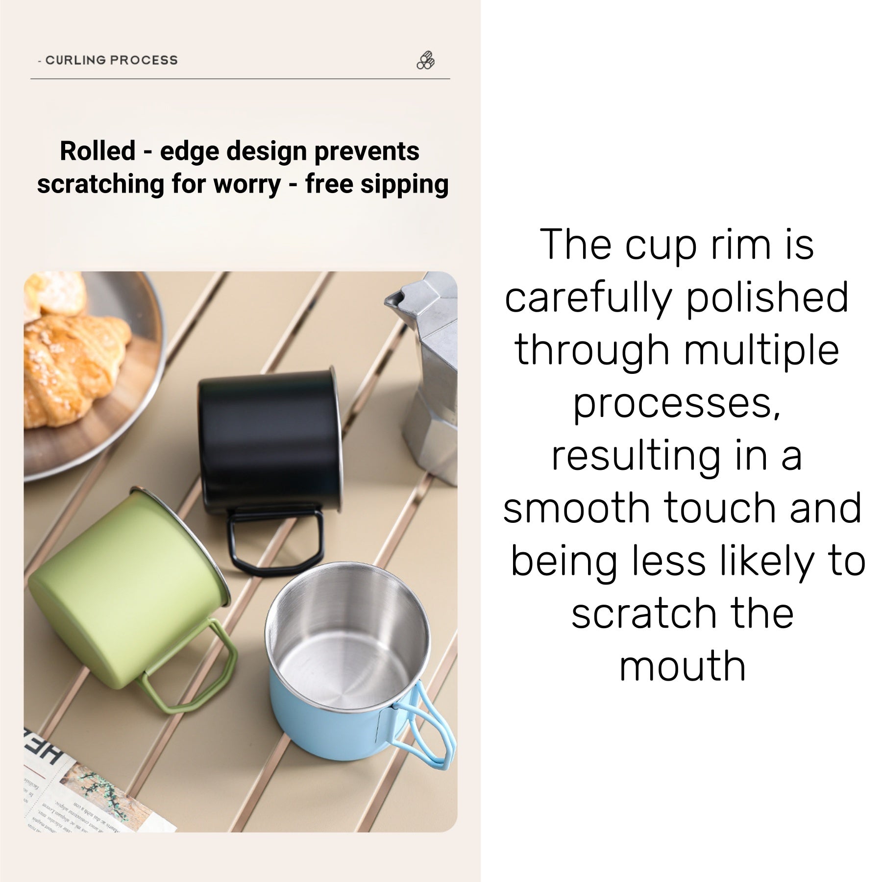 304 Stainless Steel Foldable Cup