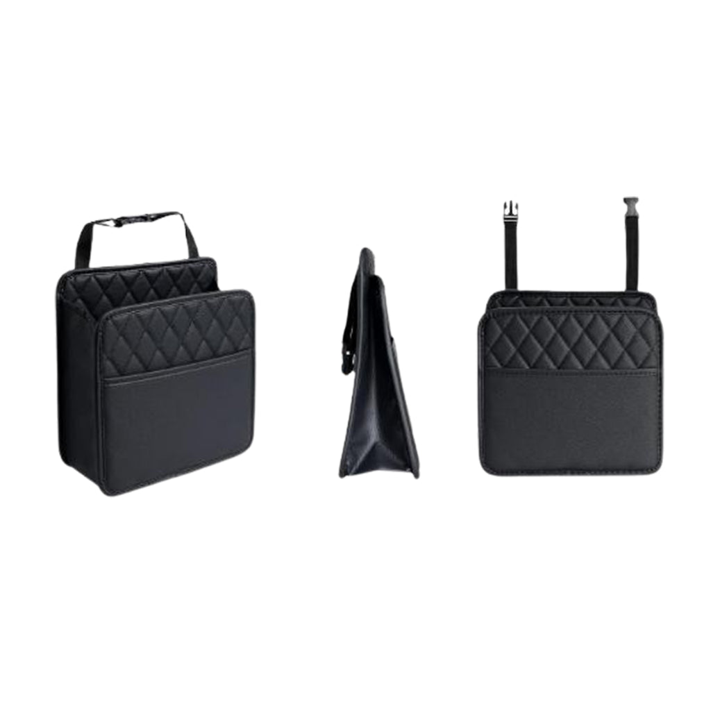 Hanging Leather Car Storage Bag