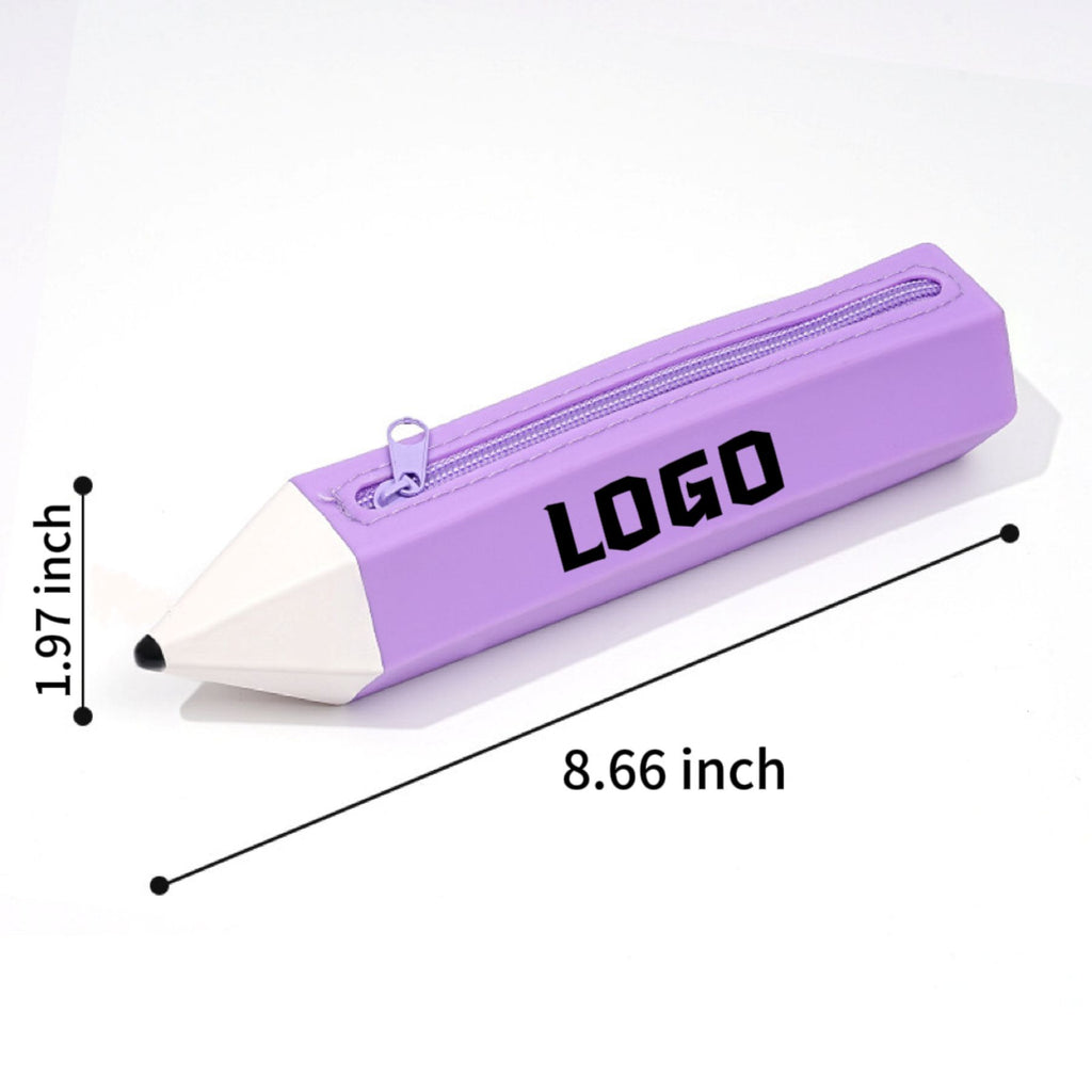 Pencil-Shaped Silicone Pen Case