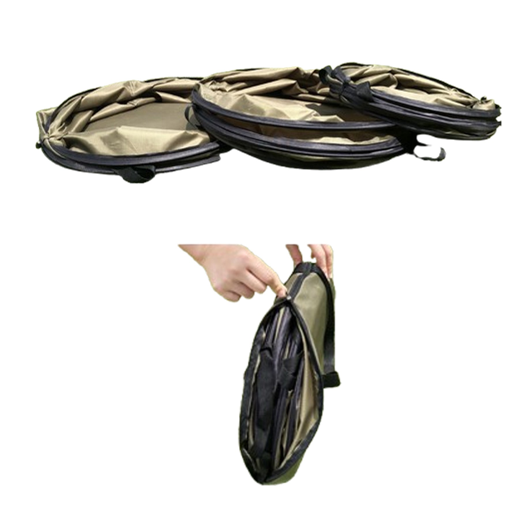 Collapsible Cylindrical Trash Bin
